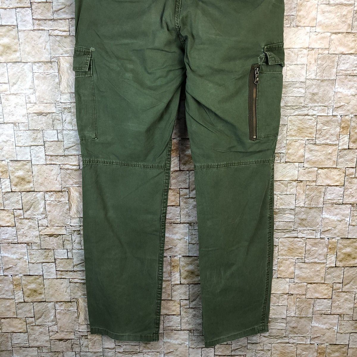 Japanese Brand Japanese Brand Green Cargo Multipocket Pants #A1164 Size US 32 / EU 48 - 17 Thumbnail