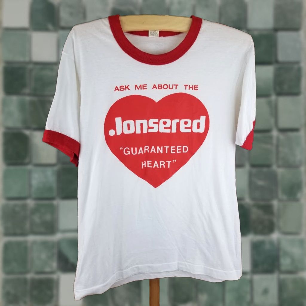 Equipment VINTAGE JONSERED CHAINSAWS OUTDOOR EQUIPMENT RINGER T-SHIRT SZ LARGE Shirt Men XS? Size US L / EU 52-54 / 3 - 1 Thumbnail