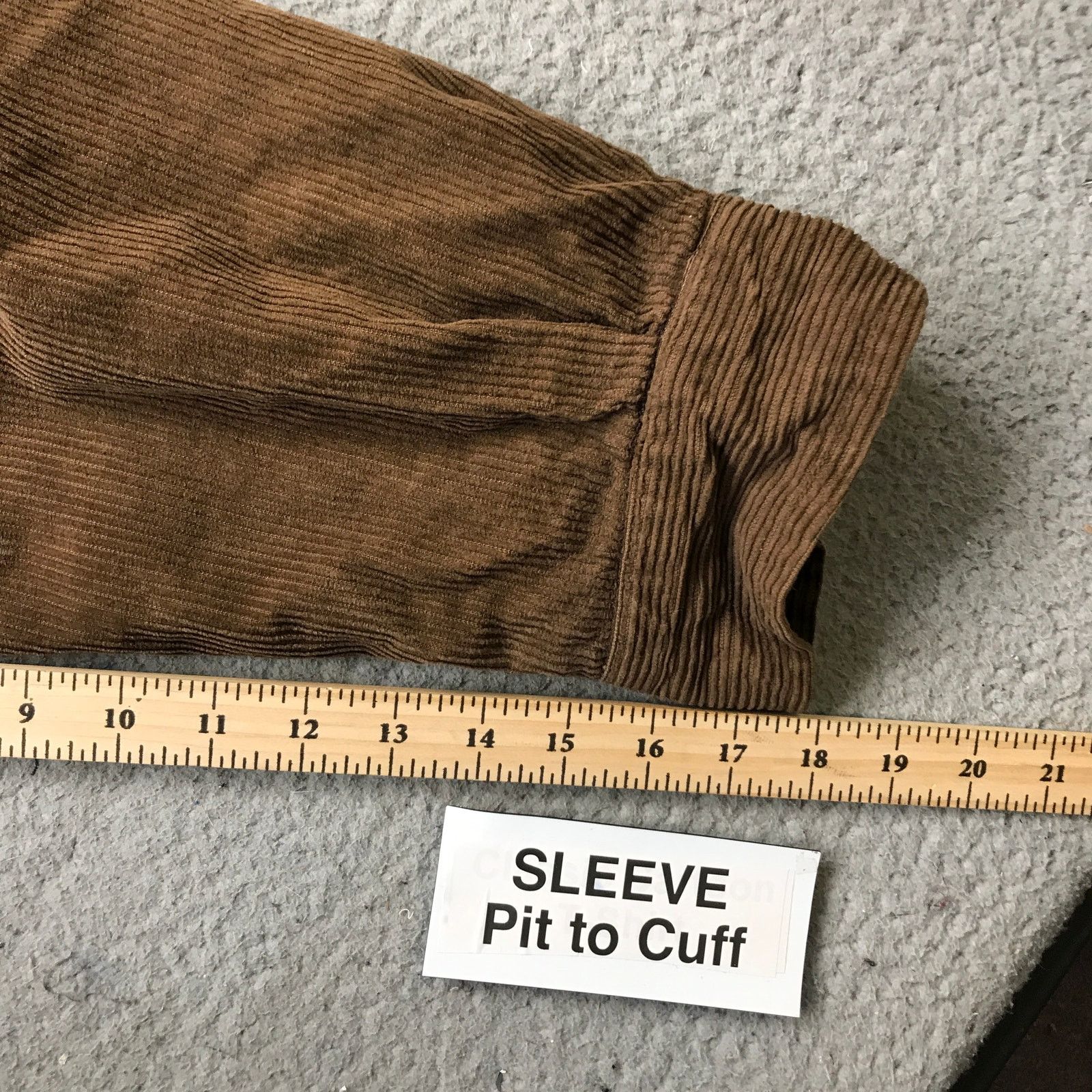 J.Crew Vintage J Crew Sherpa Lined Corduroy Jacket Men Large Brown Size US L / EU 52-54 / 3 - 8 Thumbnail