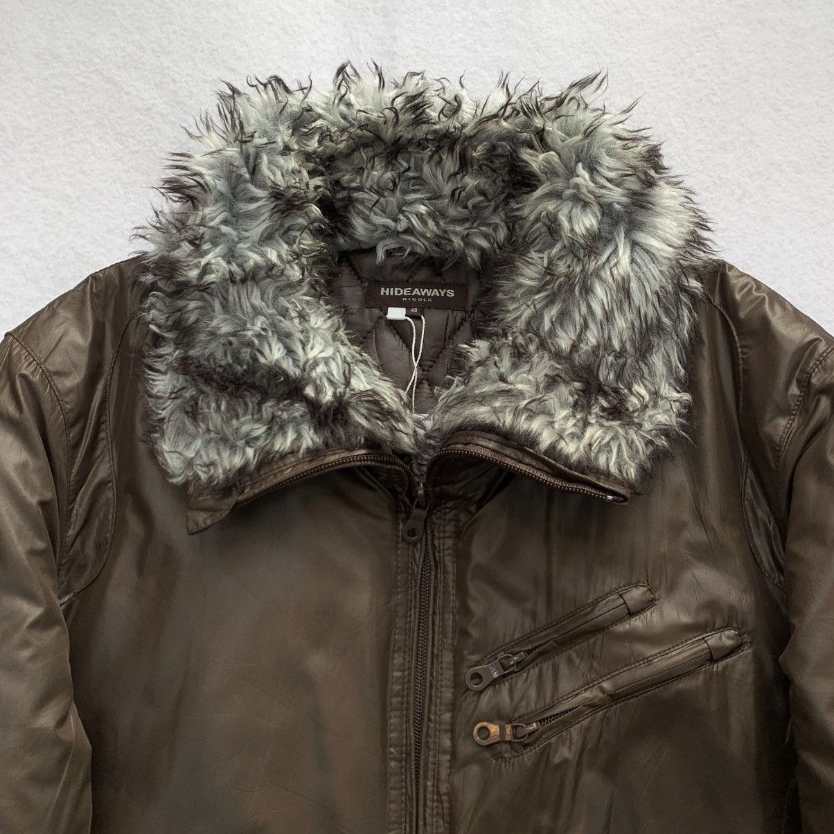 HIDEAWAYS 2000s Hideaways Nicole Faux Fur Puffer Zipper Jacket Size US M / EU 48-50 / 2 - 7 Thumbnail