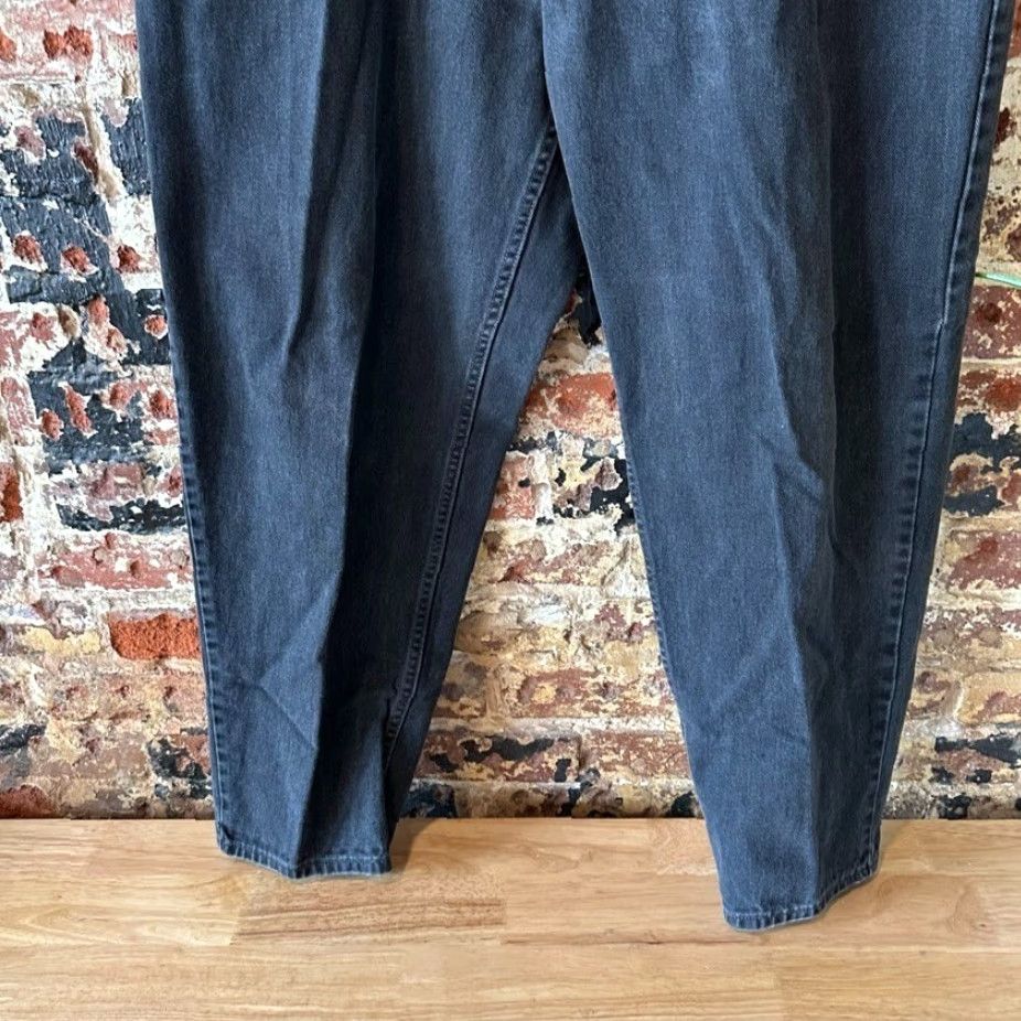 Levi's VINTAGE Levi's 560 Levi's Jeans 40x29.5 Black Tapered Leg 5-Pocket Denim Zip Mens Retro USA Logo Size US 40 / EU 56 - 3 Thumbnail
