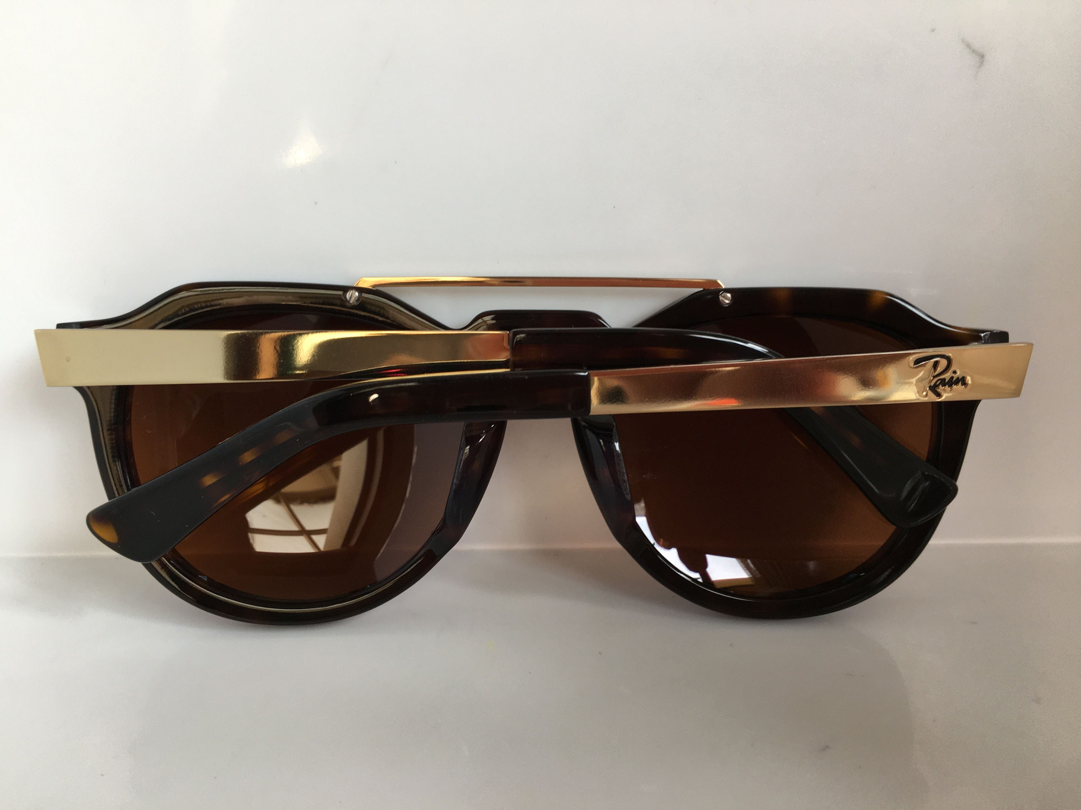 Other Rain Handmade Tortoise Acetate PREPPY Sunglasses Size ONE SIZE - 6 Thumbnail