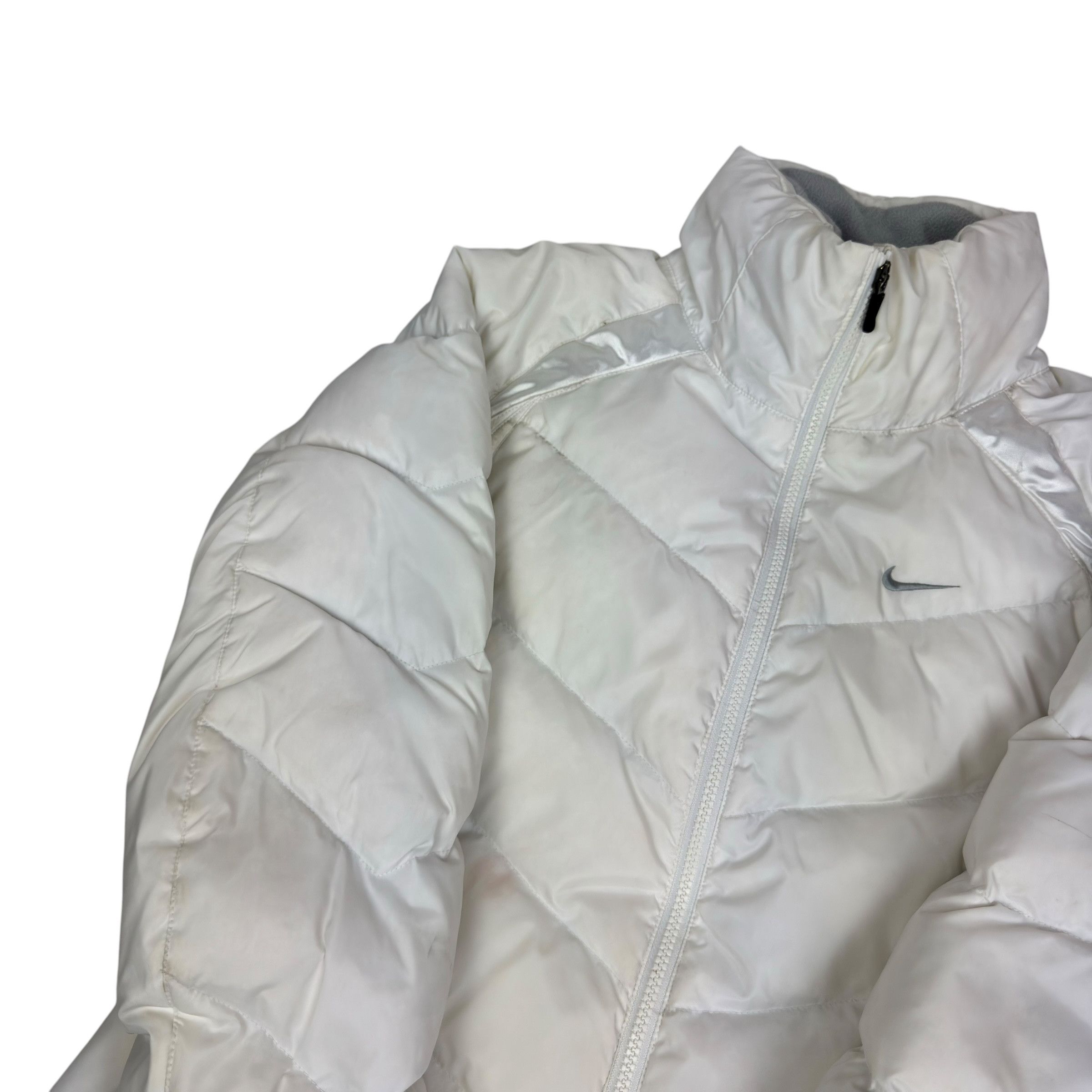 Nike Nike The Athletic Dept Women's White Puffer Jacket S (4-6) Size S / US 4 / IT 40 - 3 Thumbnail
