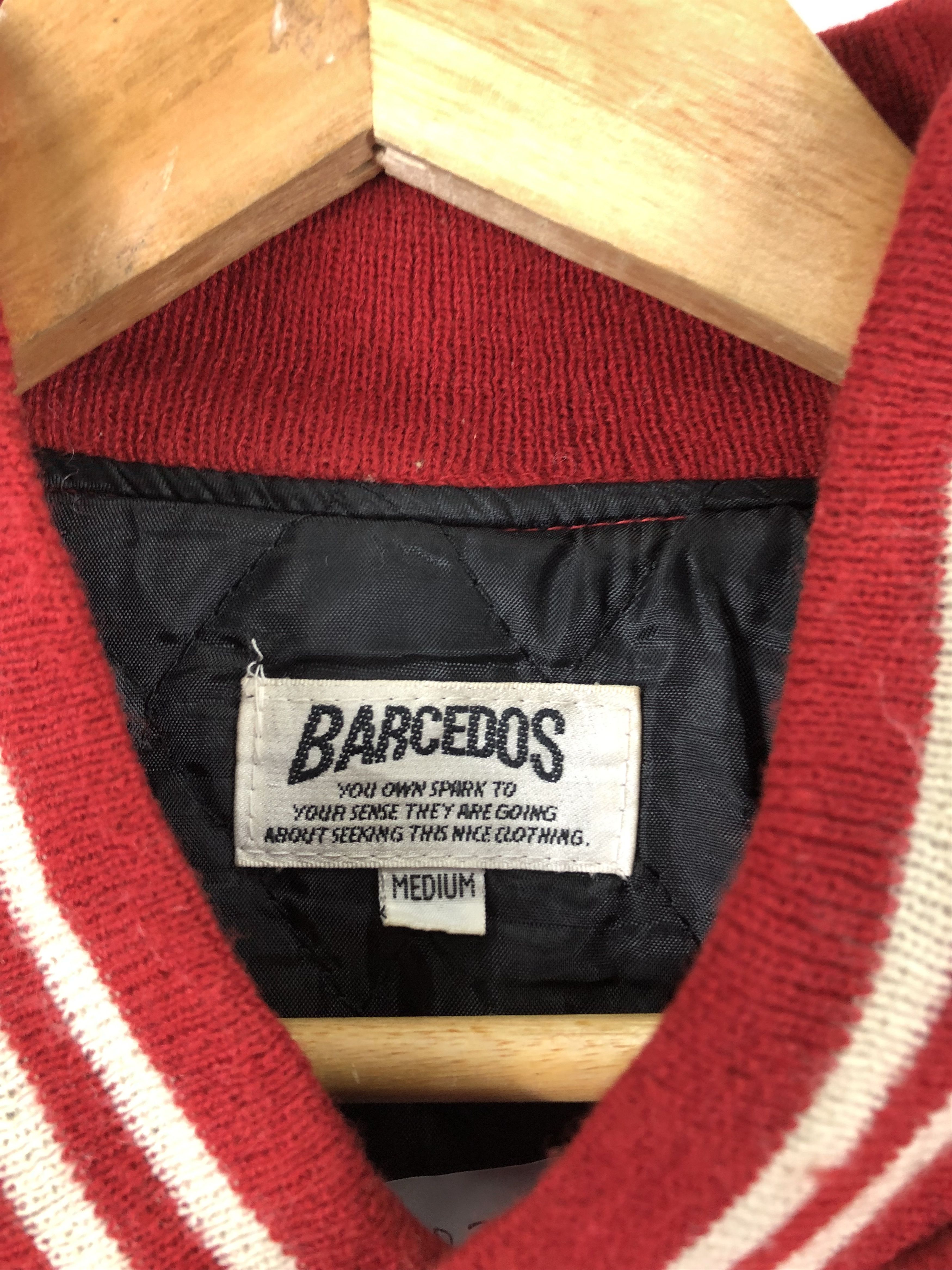 Japanese Brand Vintage 90s Embroidery Logo Varsity Jacket V0277 Size US M / EU 48-50 / 2 - 6 Thumbnail