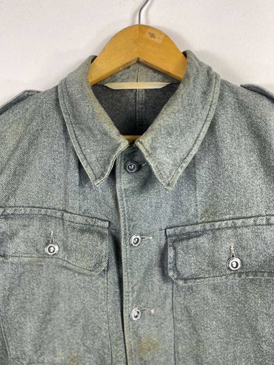 Vintage vintage military denim jacket selvedge nice design Size US L / EU 52-54 / 3 - 2 Thumbnail