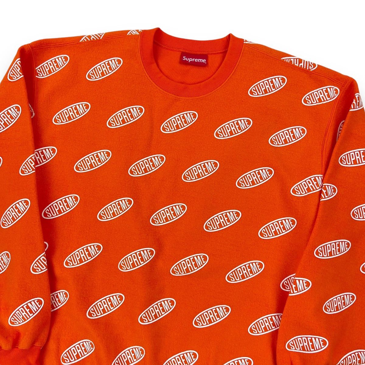 Supreme Supreme Liner Orange Sweatshirt Size US XL / EU 56 / 4 - 1 Thumbnail