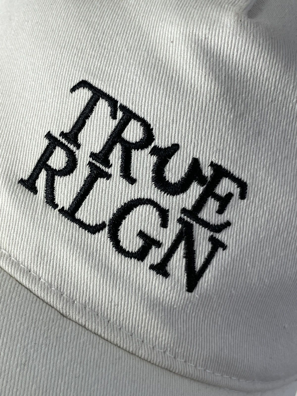 True Religion True Religion White Cap Embroidered logo Hat Size ONE SIZE - 4 Thumbnail