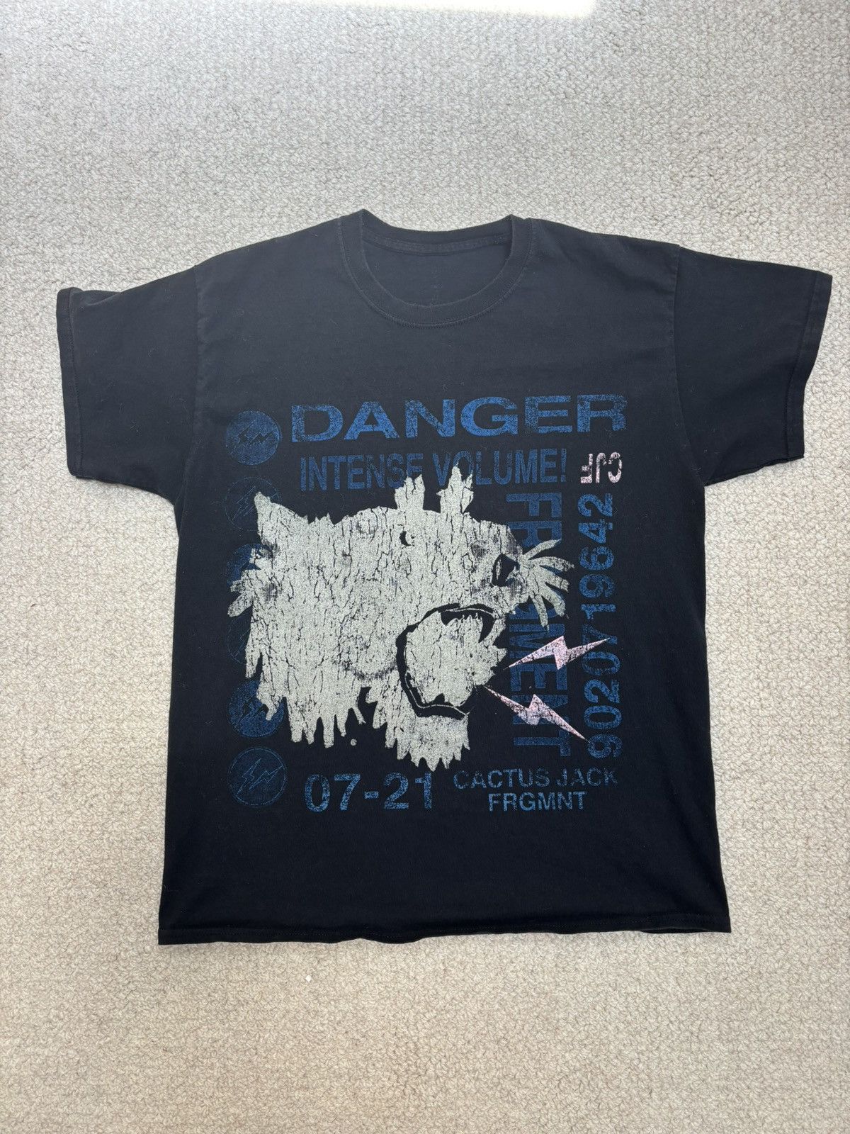 Other Travis Scott X Fragment Danger T-Shirt Size US M / EU 48-50 / 2 - 1 Thumbnail