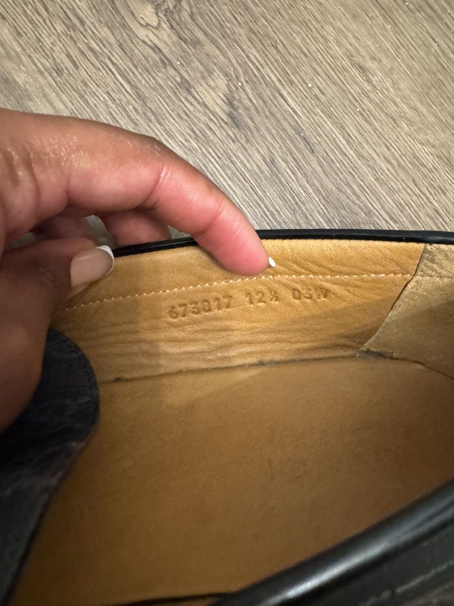 Gucci Gucci Black GG Supreme Canvas Tassel Loafers Size US 13 / EU 46 - 3 Thumbnail