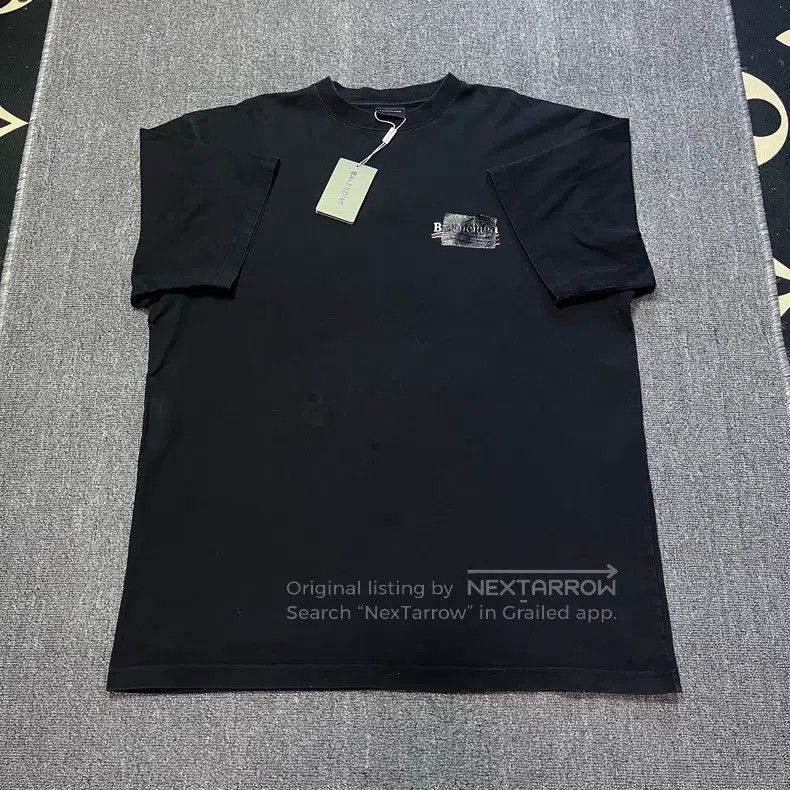 Balenciaga Balenciaga Solid color logo printed cover round neck short Size US L / EU 52-54 / 3 - 1 Thumbnail