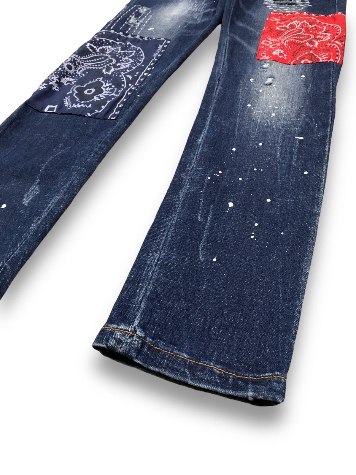 Kapital Vintage Boro Sashiko Bandana Patchwork Jeans like Kapital Size US 29 - 9 Thumbnail