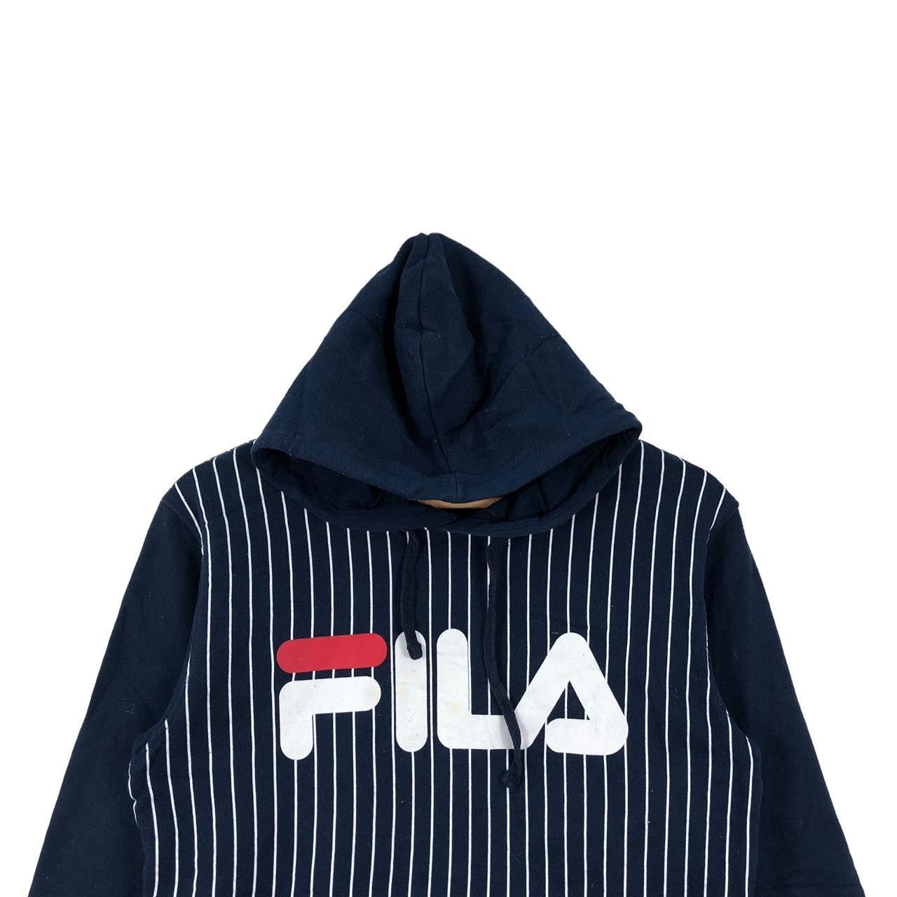 Fila FILA BIELLA ITALIA Striped Pullover Hoodie Sweater Size M / US 6-8 / IT 42-44 - 3 Thumbnail