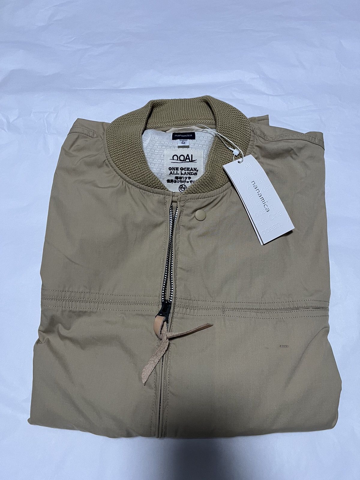 Nanamica NANAMICA CADET BOMBER JACKET SAND BEIGE Size US M / EU 48-50 / 2 - 10 Thumbnail