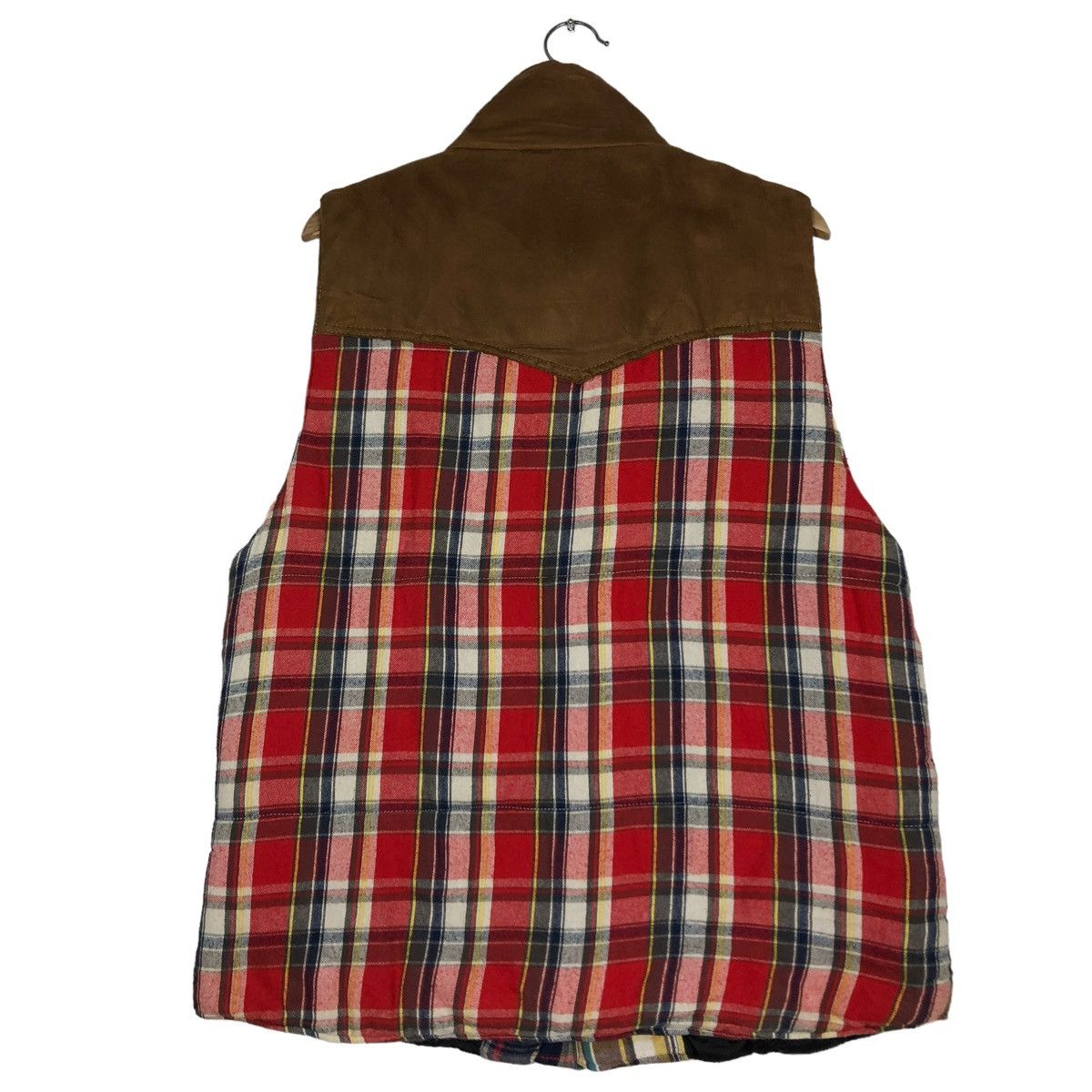 Japanese Brand 🔥VINTAGE TANK TOP PUFFER TARTAN DESIGN BOBSON USA Size US L / EU 52-54 / 3 - 8 Thumbnail