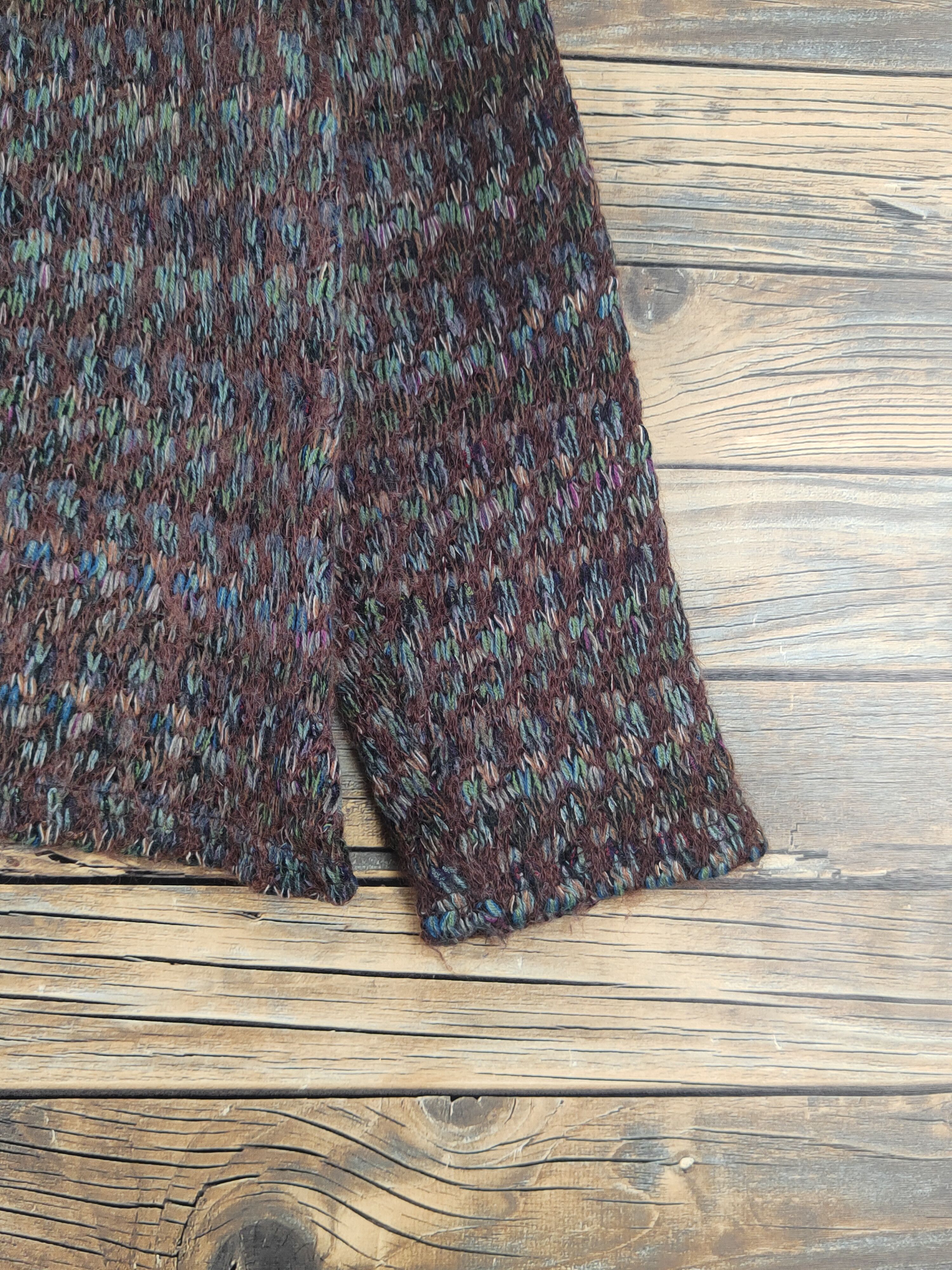 Japanese Brand × Vintage Happy Road Dark Brown Knitwear Crop Tops #W1218 Size S / US 4 / IT 40 - 7 Thumbnail
