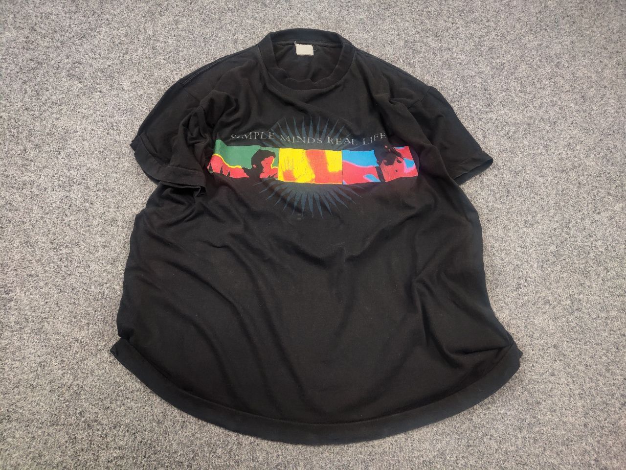 Band Tees Vintage 90s Simple Minds The Real Life Tour Band T-Shirt Tee Size US M / EU 48-50 / 2 - 3 Thumbnail
