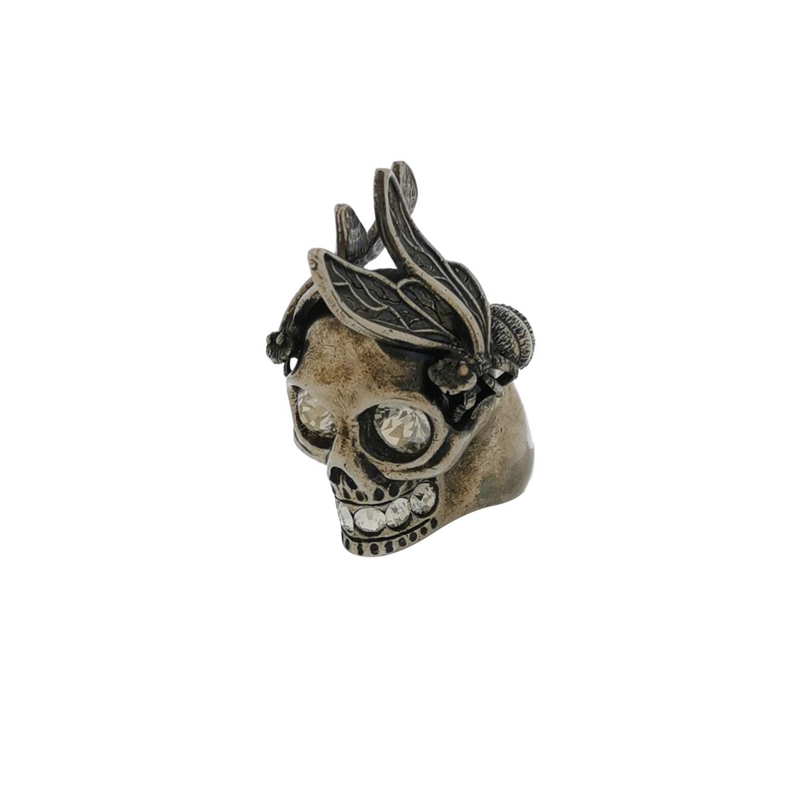Alexander McQueen Alexander McQueen imitation crystal skull ring size 13 -z25 Size ONE SIZE - 1 Thumbnail