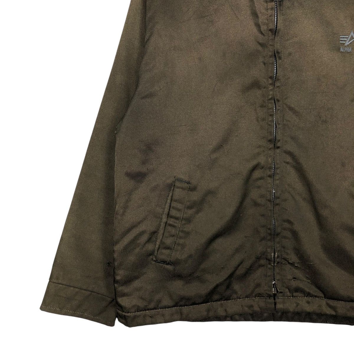 Alpha Industries 🔥VINTAGE ZIPPER JACKET BOMBER ALPHA INDUSTRIES MADE IN USA Size US M / EU 48-50 / 2 - 7 Thumbnail