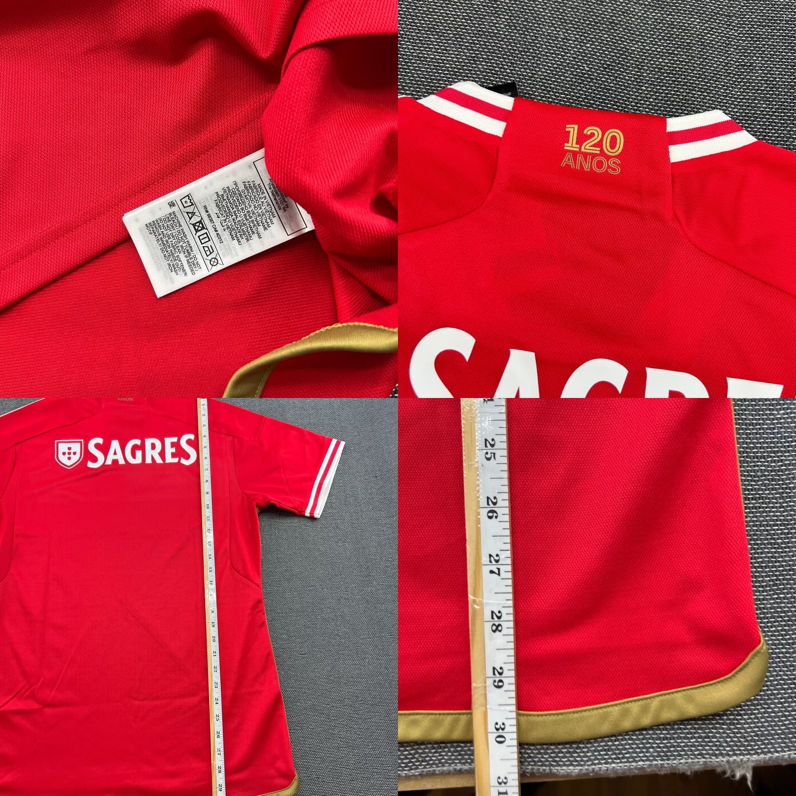 Adidas BNWT adidas Benfica 2023-2024 Home Football Jersey Mens Large Red Shirt Size US L / EU 52-54 / 3 - 8 Thumbnail
