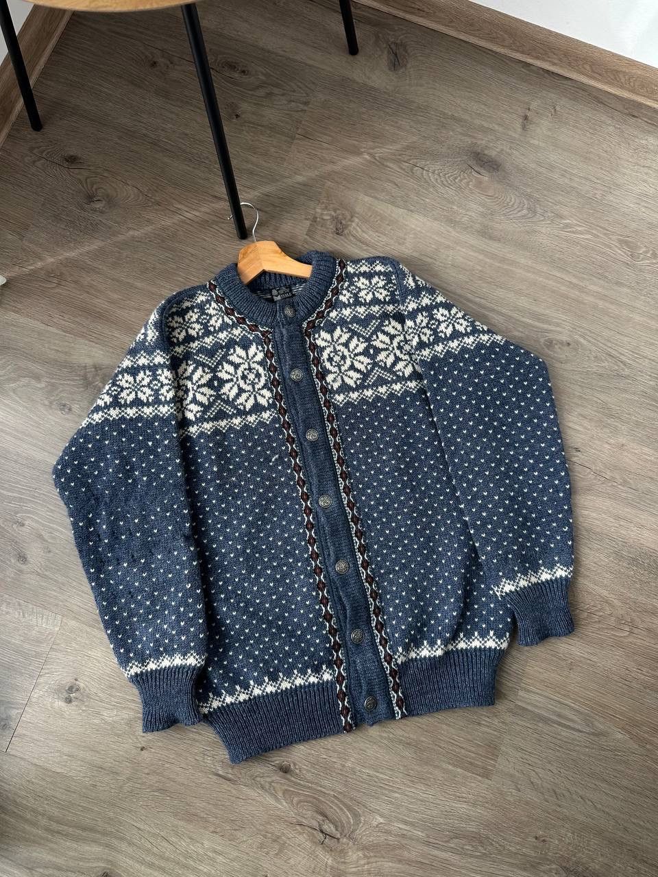 Dale Of Norway × Vintage Dale of Norway Cardigan Wool Nordic Snowflake Knit Sweater Size US M / EU 48-50 / 2 - 4 Thumbnail