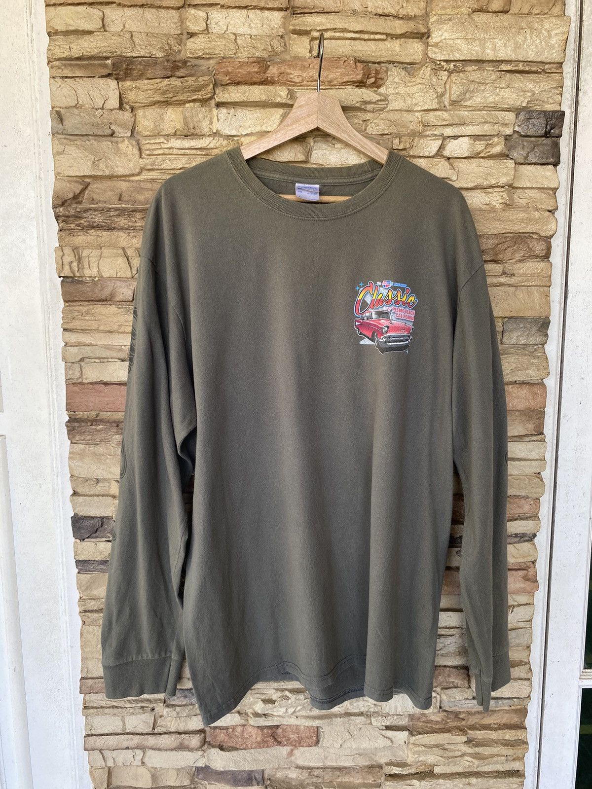 Vintage Chevrolet Classic Car Racing Chevy Long Sleeve Size US XL / EU 56 / 4 - 3 Thumbnail
