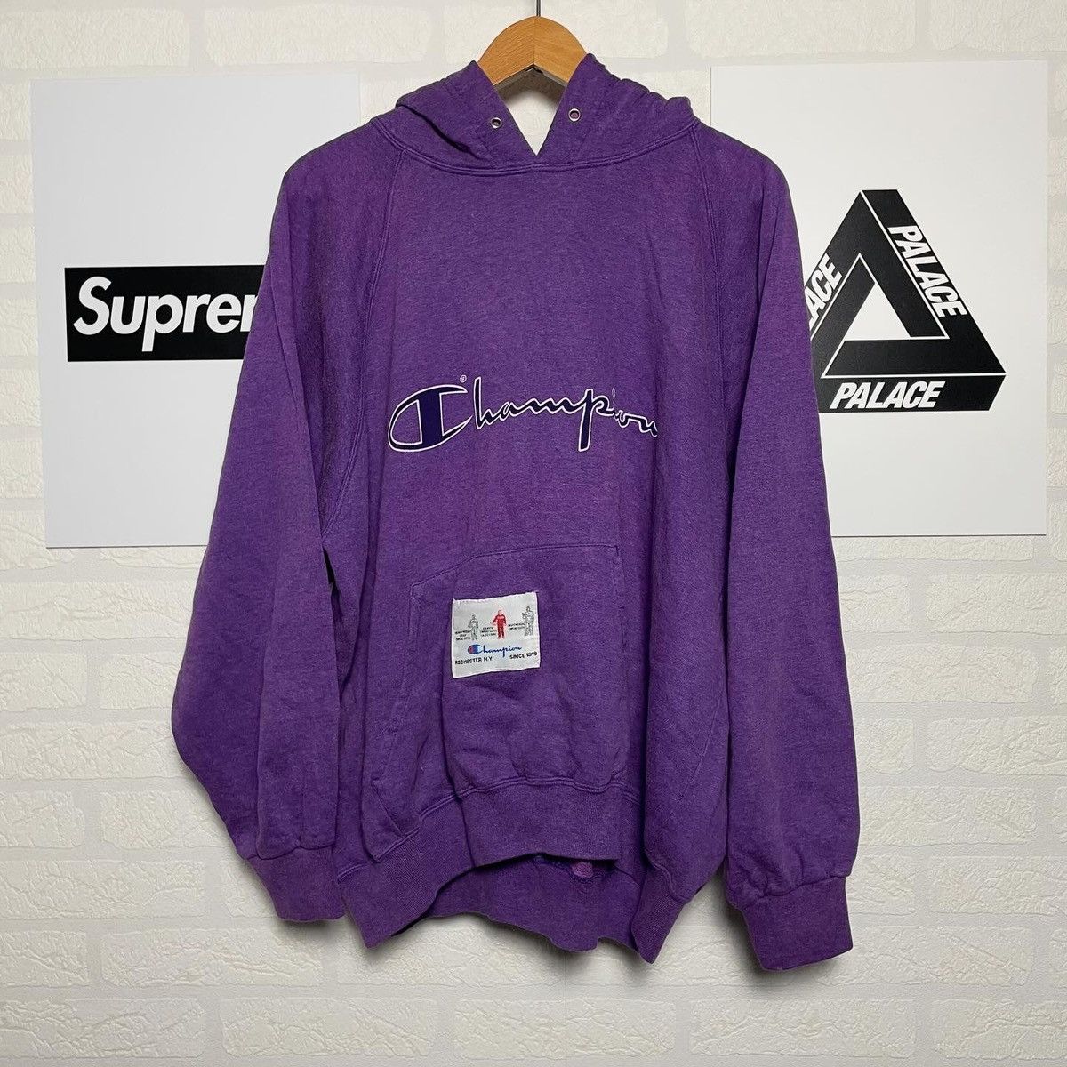 Champion × Vintage VINTAGE 80S MADE IN USA CHAMPION HOODIE HEAVY COTTON Size US L / EU 52-54 / 3 - 1 Thumbnail