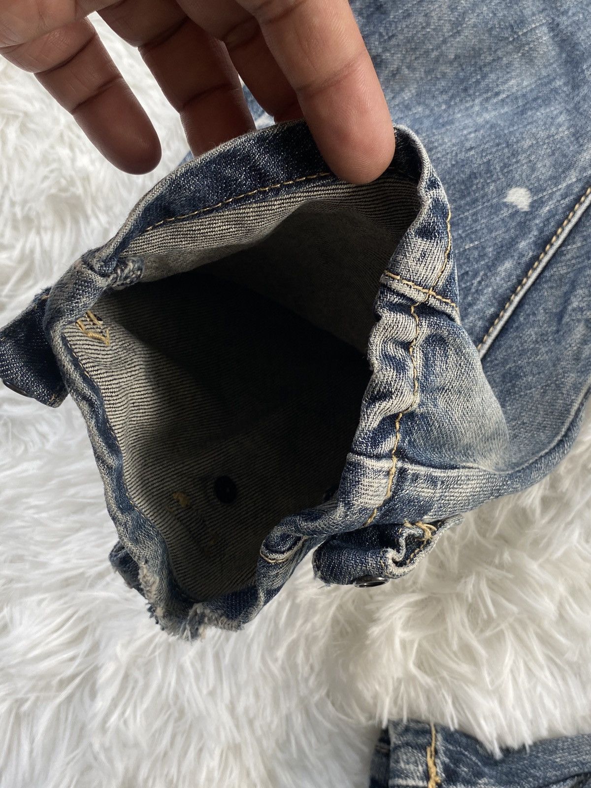 PPFM 🔥RARE🔥Vintage PPFM Banana Cut Denim Jeans Bondage Size US 31 - 8 Thumbnail