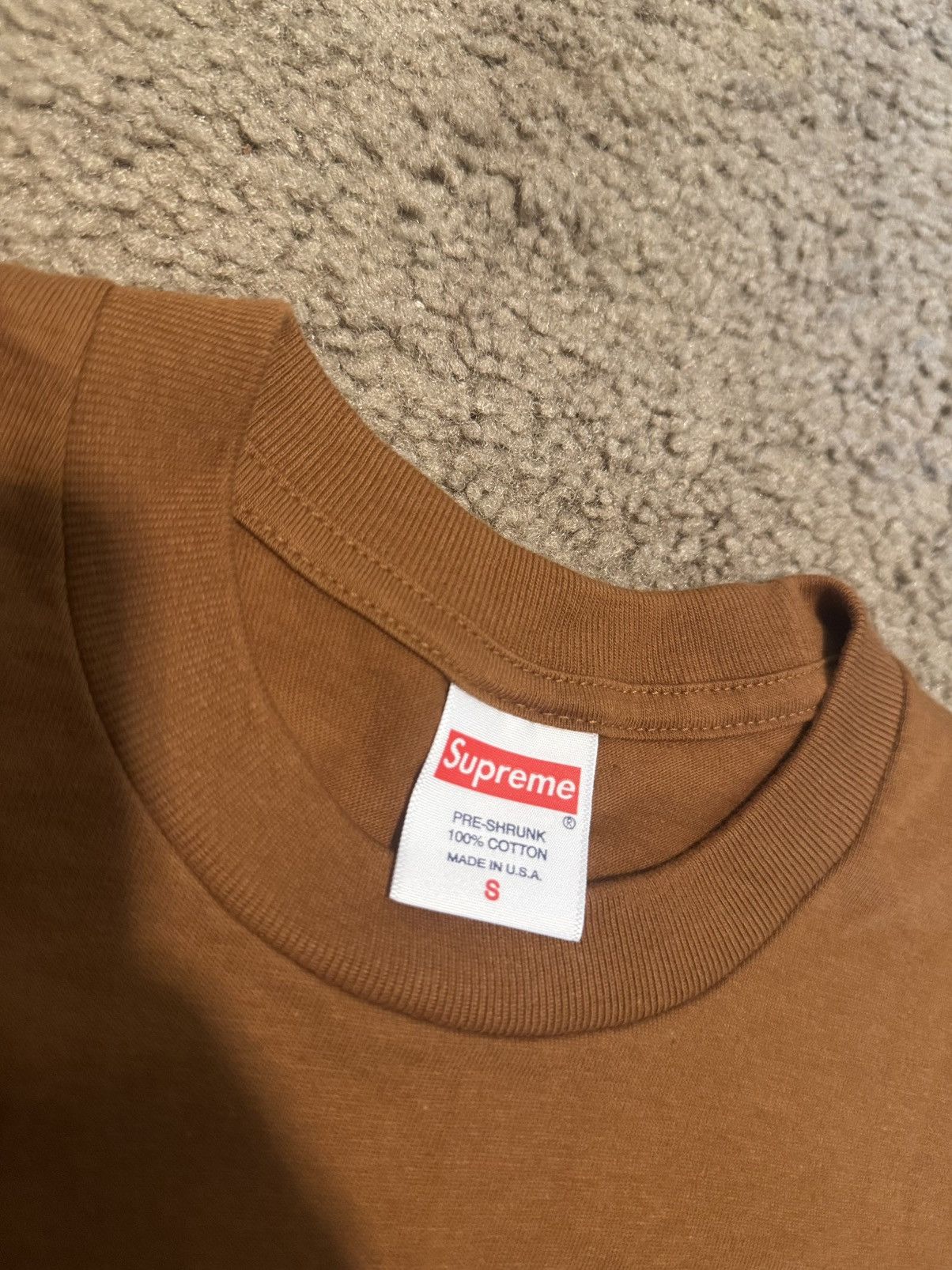 Supreme Supreme dark brown box tee Size US S / EU 44-46 / 1 - 2 Thumbnail