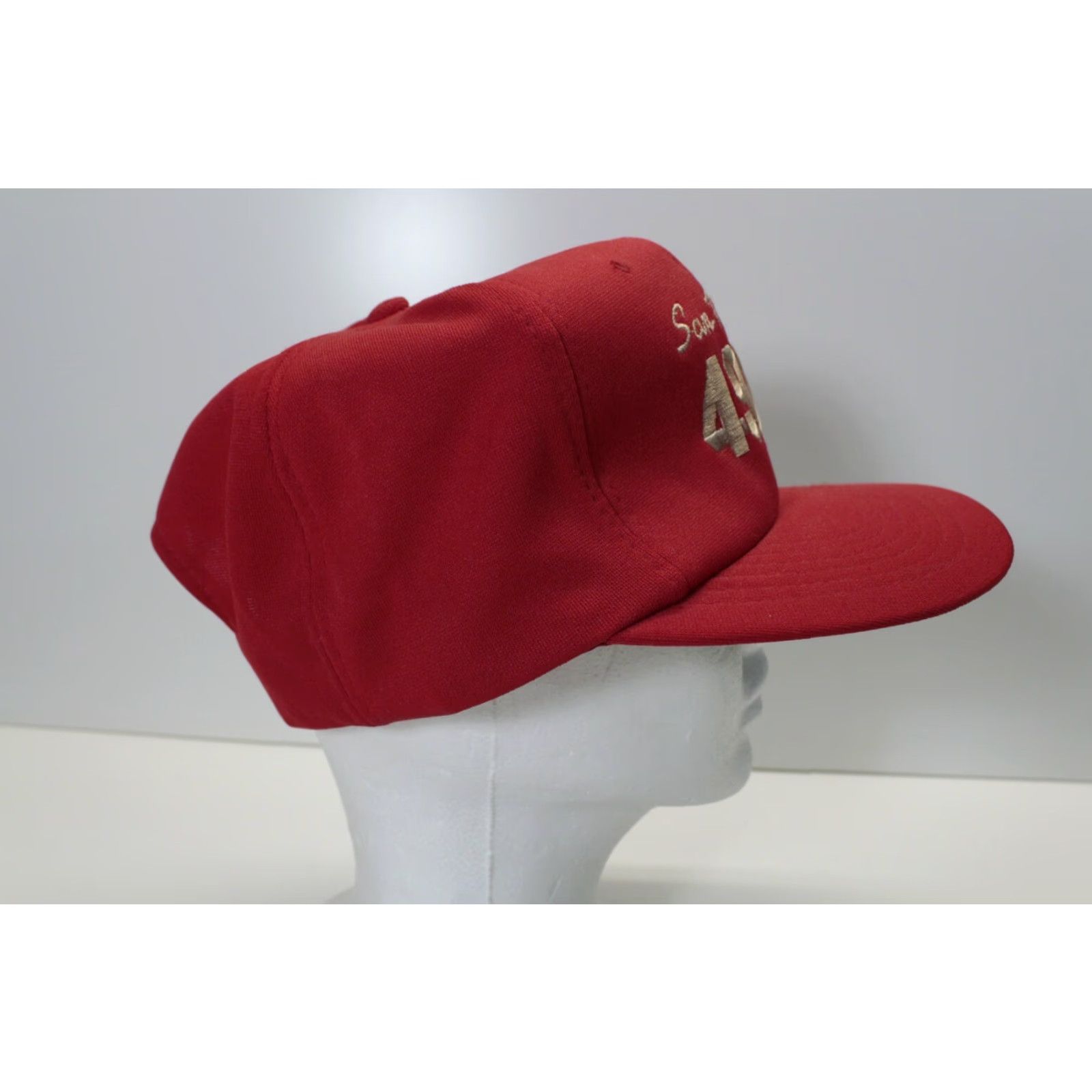 Vintage VINTAGE McDonald's 49ers Red Gold Snapback Hat Unisex Adults One Size Adjustable Hat Red 90s? Size ONE SIZE - 5 Thumbnail