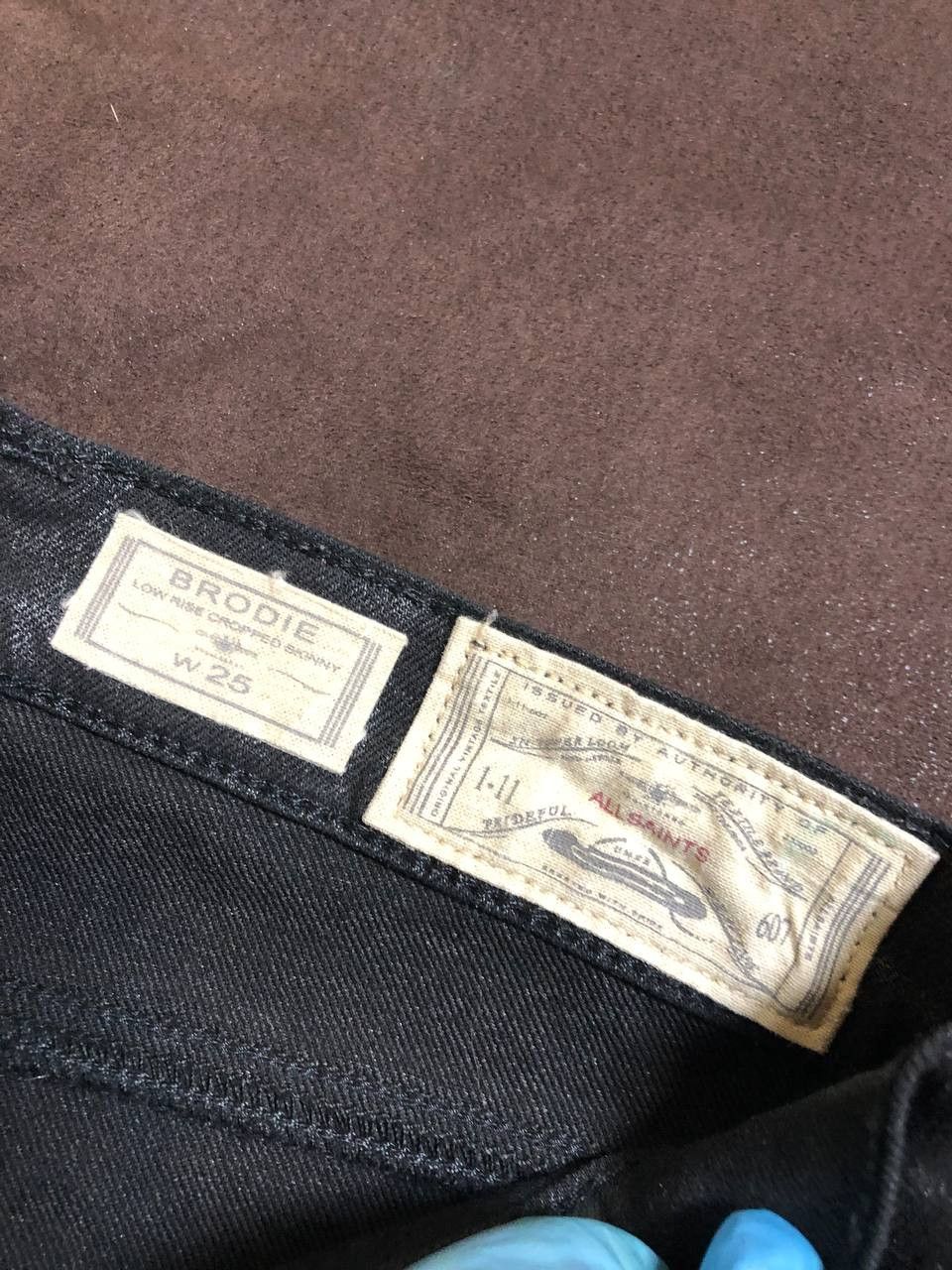 Allsaints ALL SAINTS SPITALFIELDS BRODIE LOW RISE CROPPED SKINNY Jeans Size 25" / US 0 / IT 36 - 2 Thumbnail