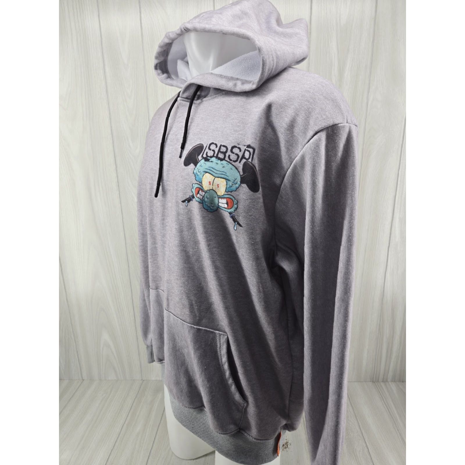 Members Only Members Only x Nickelodeon Hoodie Men Large Spongebob Patrick Squidward Gray Pullover Hooded Graphic Print Pockets Mens Size US L / EU 52-54 / 3 - 4 Thumbnail