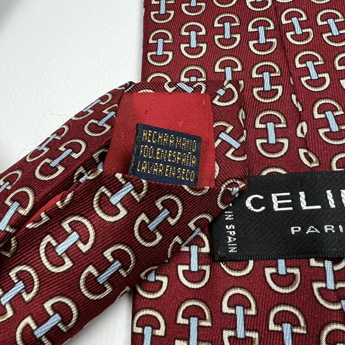 Celine × Vintage Vintage Celine silk printed tie Size ONE SIZE - 6 Thumbnail