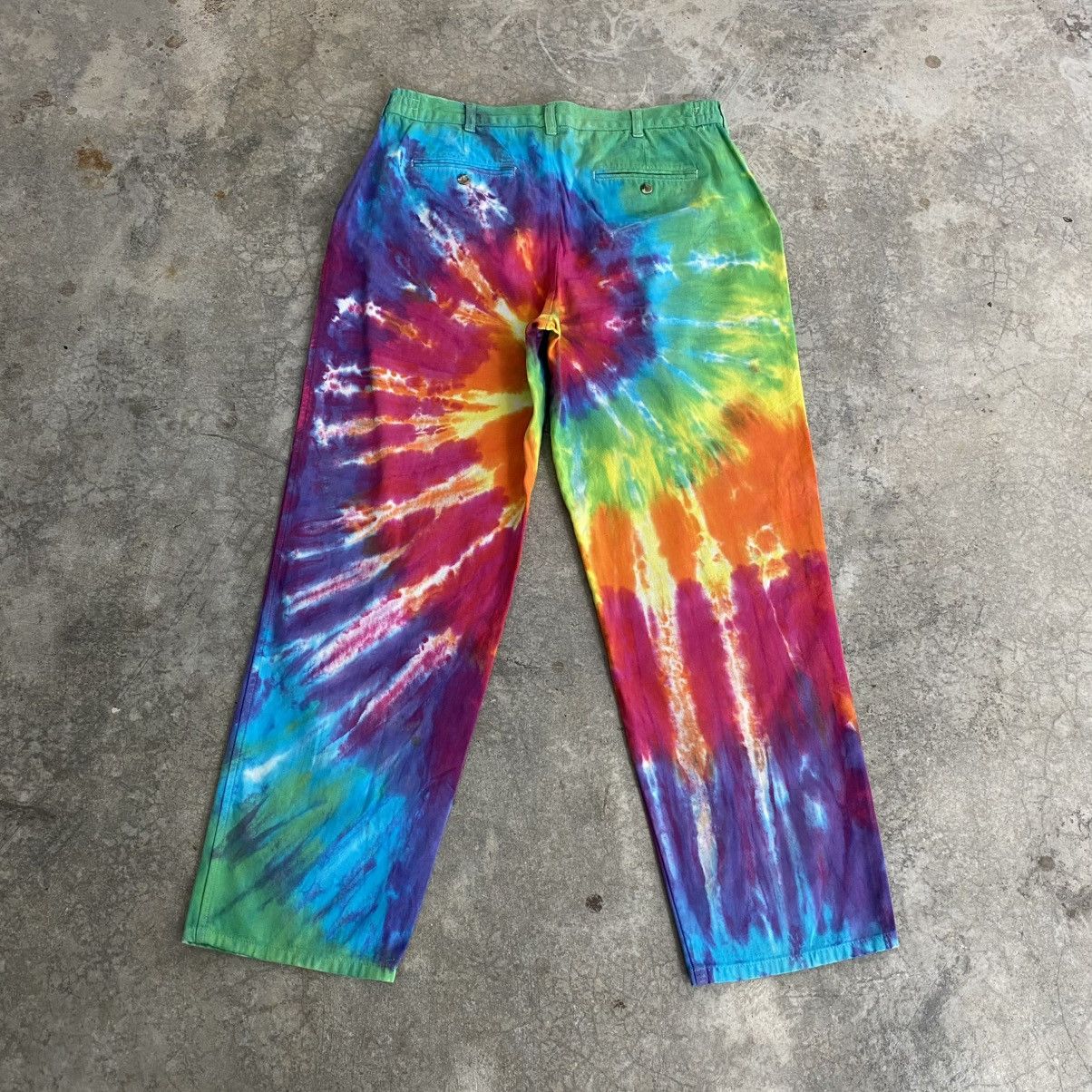 L.L. Bean Vintage 1980’s LL Bean Psychedelic Pleated Wide Pants Size US 34 / EU 50 - 11 Thumbnail