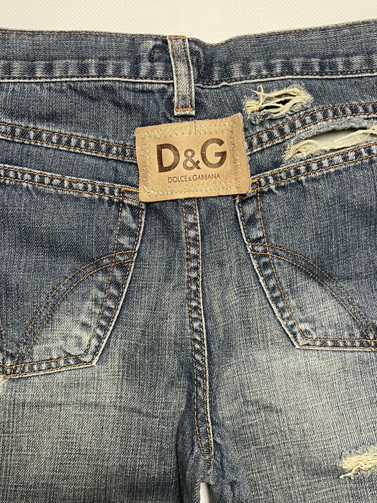 Dolce & Gabbana Dolce & Gabbana Distressed Bootcut Jeans - Women's Size S Size 27" / US 4 / IT 40 - 9 Thumbnail