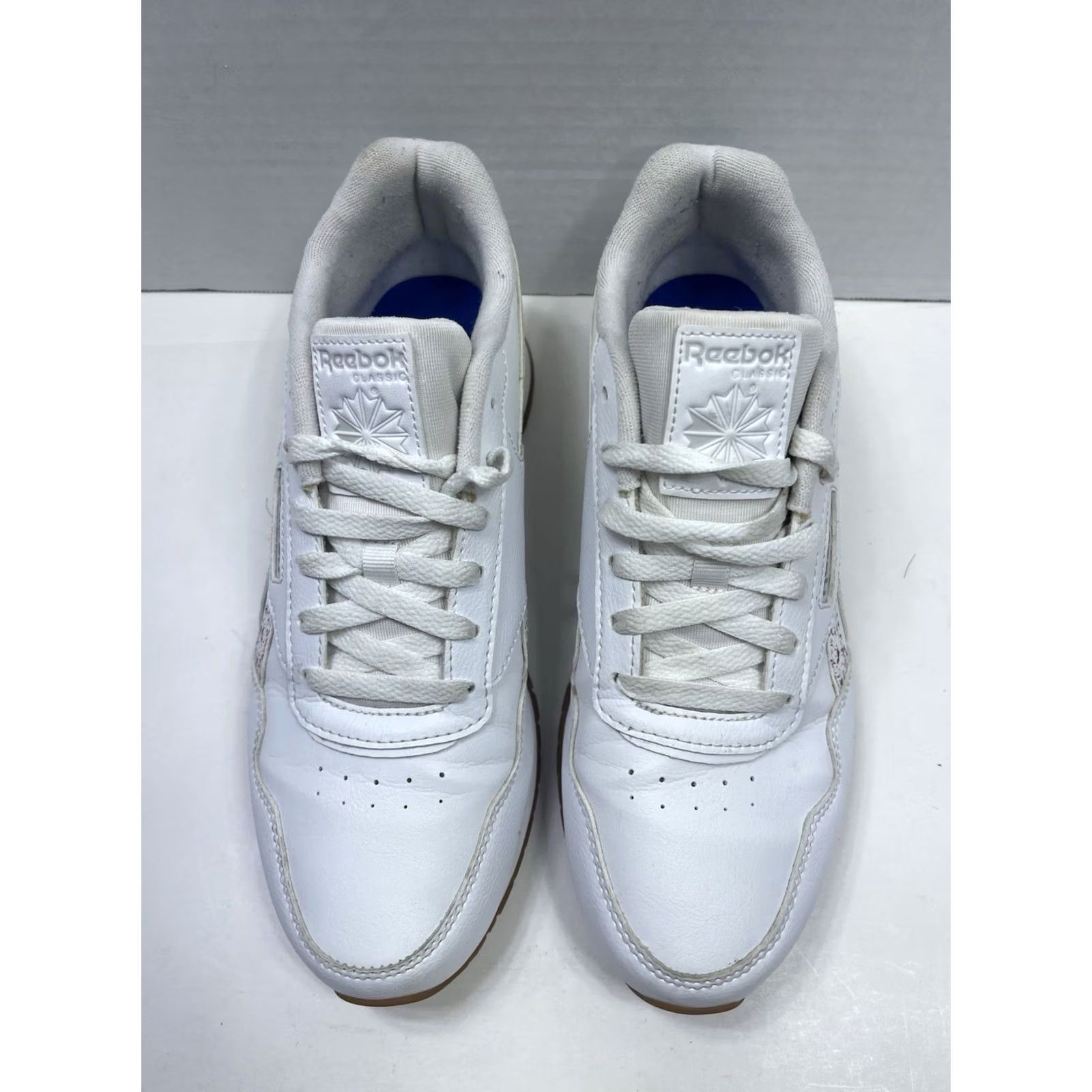 Reebok Reebok Women's Size 9 White Sneaker Paint Splatter Stripe Classic Size US 9 / IT 39 - 3 Thumbnail