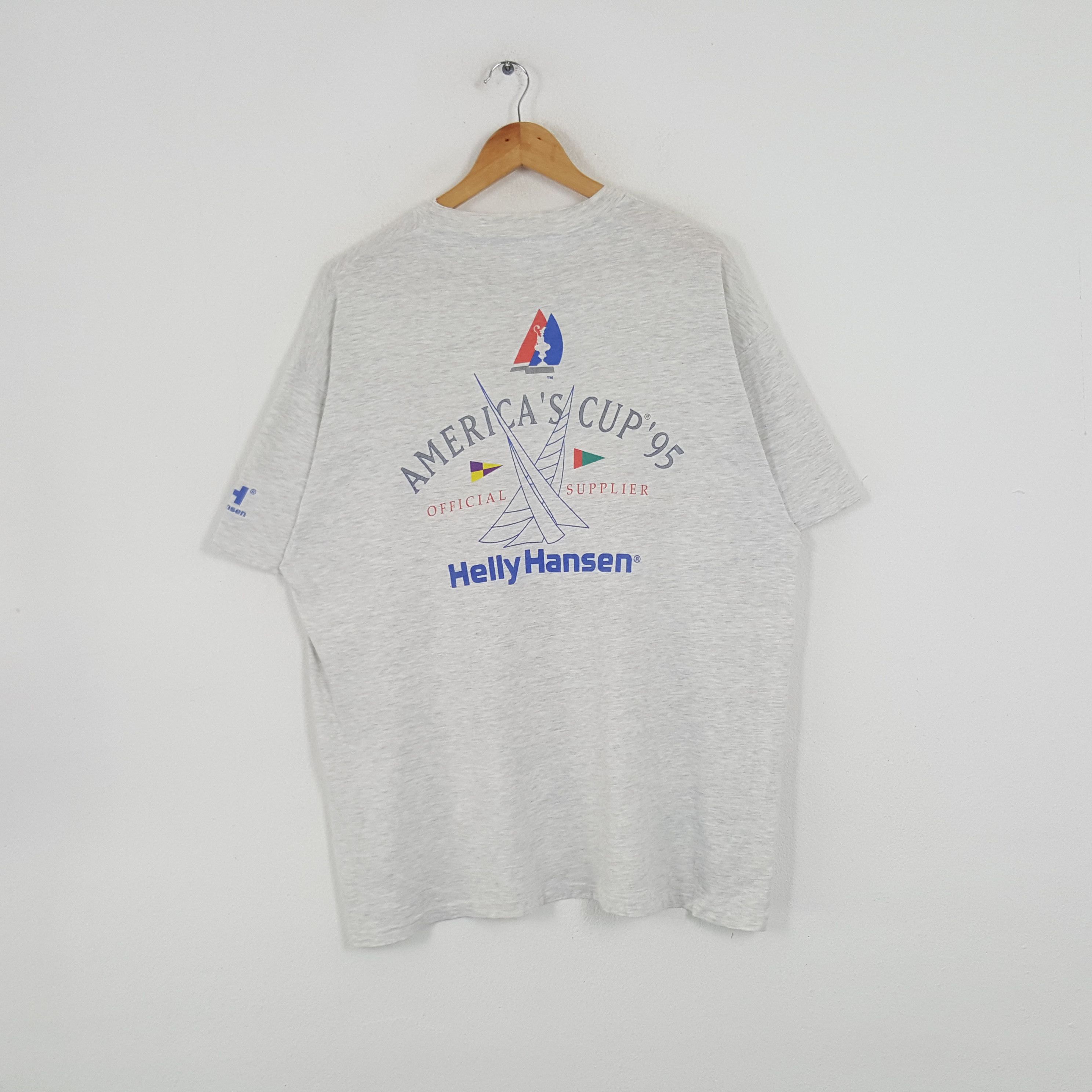 Helly Hansen × Vintage Vintage Helly Hansen 1995 American Cup Promo Tshirt Size US XL / EU 56 / 4 - 1 Thumbnail