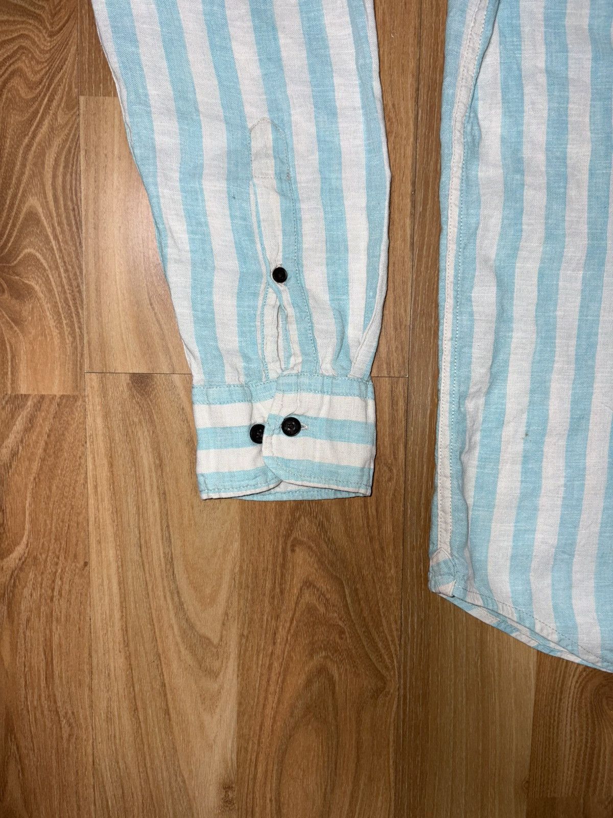 Polo Ralph Lauren U.S.P.A Striped Linen Blend Shirt Tailored Fit Size US XS / EU 42 / 0 - 4 Thumbnail