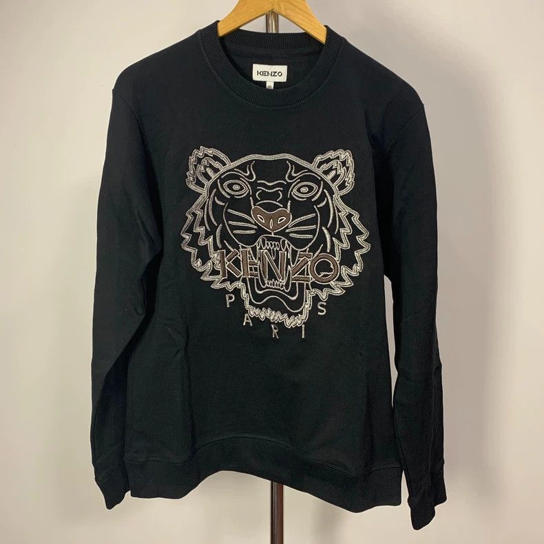 Kenzo KENZO Men's black tiger head sweatshirt Size US M / EU 48-50 / 2 - 1 Thumbnail
