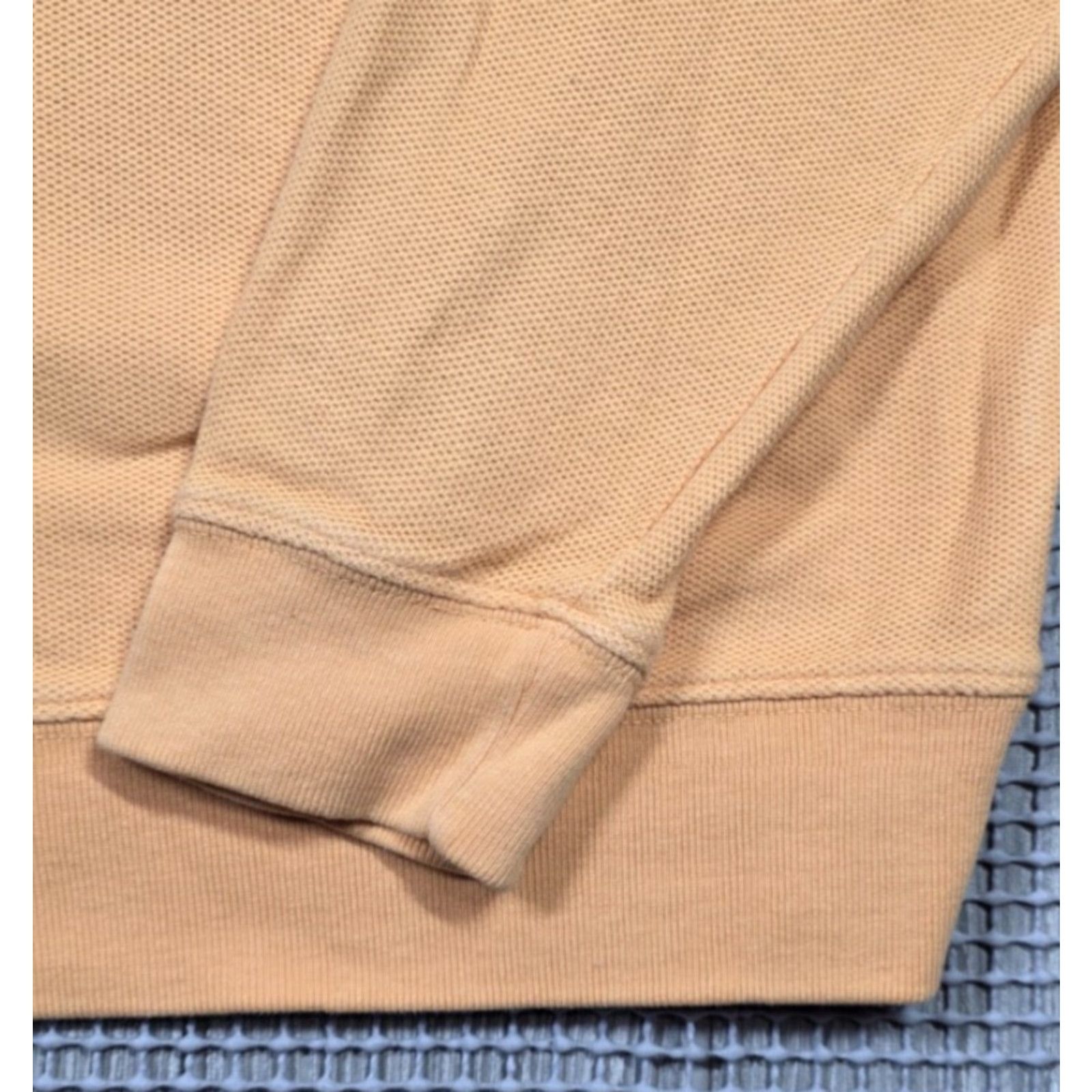 Peter Millar VINTAGE Peter Millar Pima Cotton Sweater Waffle-Knit Crew Neck Mens Orange L Lightweight (K) Size US L / EU 52-54 / 3 - 5 Thumbnail