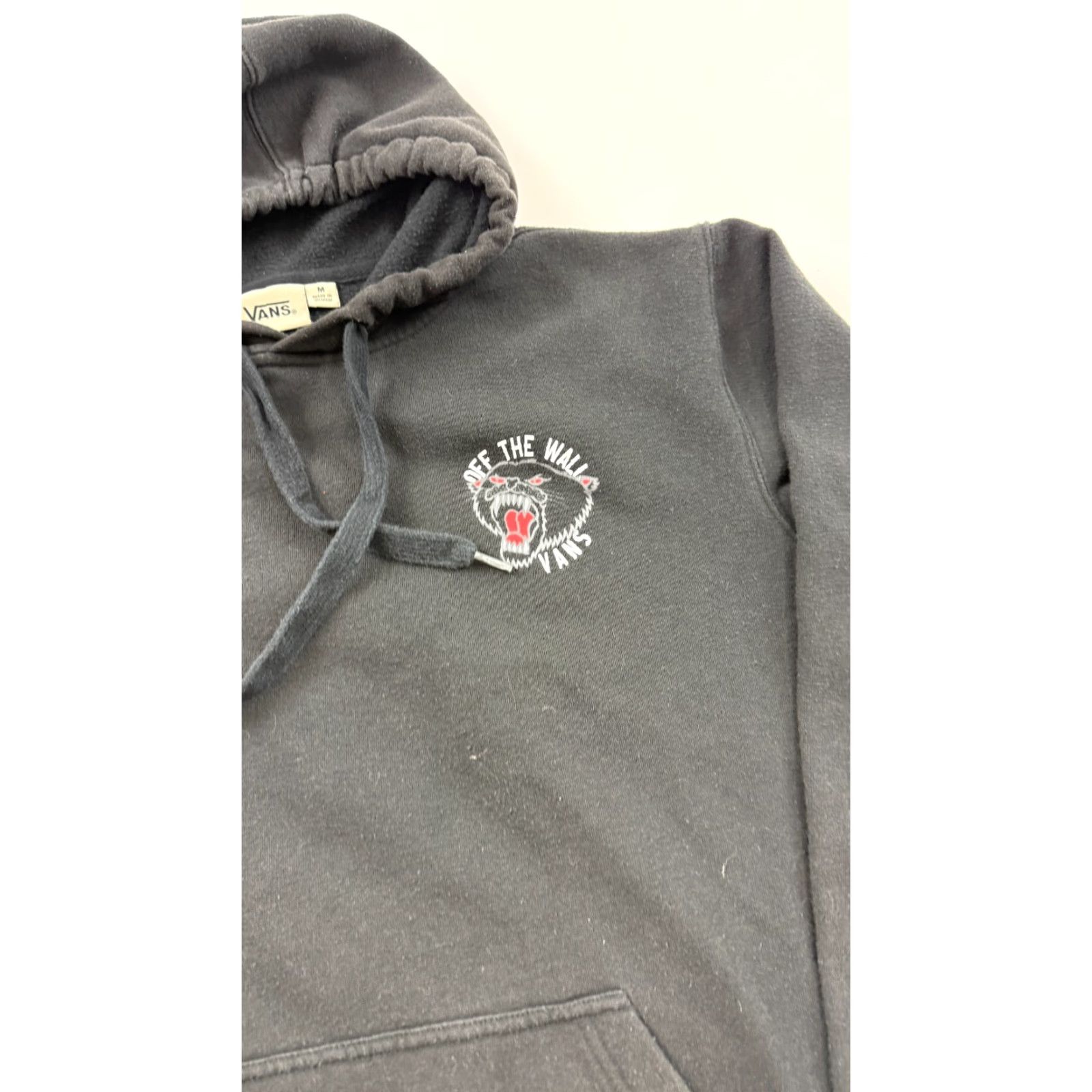 Vans VANS Hoodie Mens Medium Black Graphic Pullover Off The Wall Outdoor Size US M / EU 48-50 / 2 - 2 Thumbnail