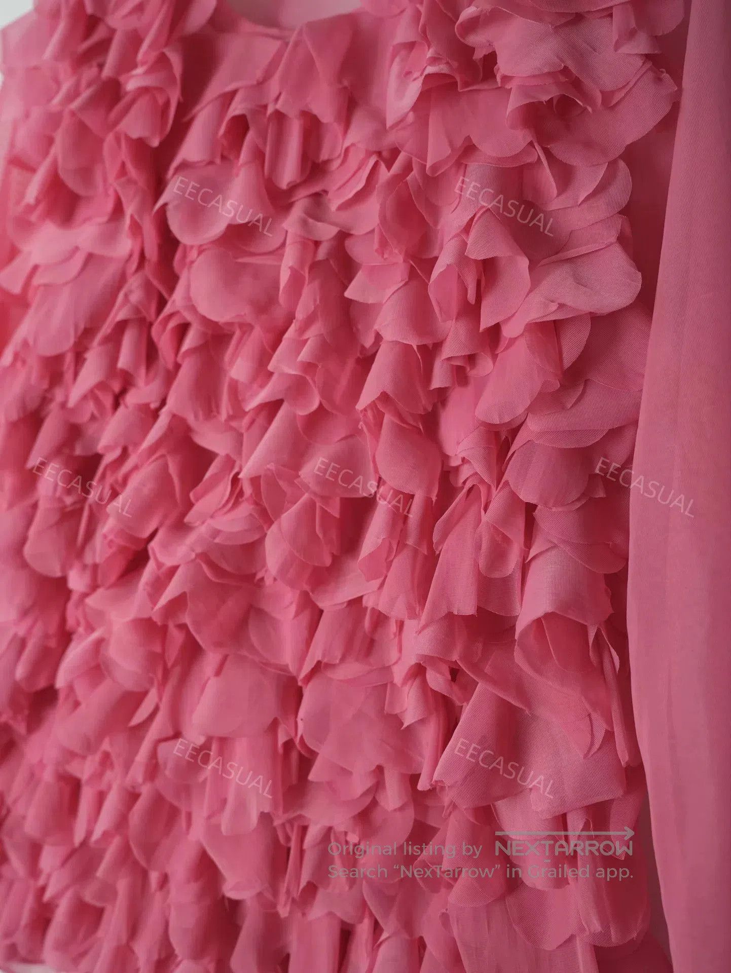 Junya Watanabe Pink Layered Ruffle Top by Junya Watanabe. Size M / US 6-8 / IT 42-44 - 8 Thumbnail