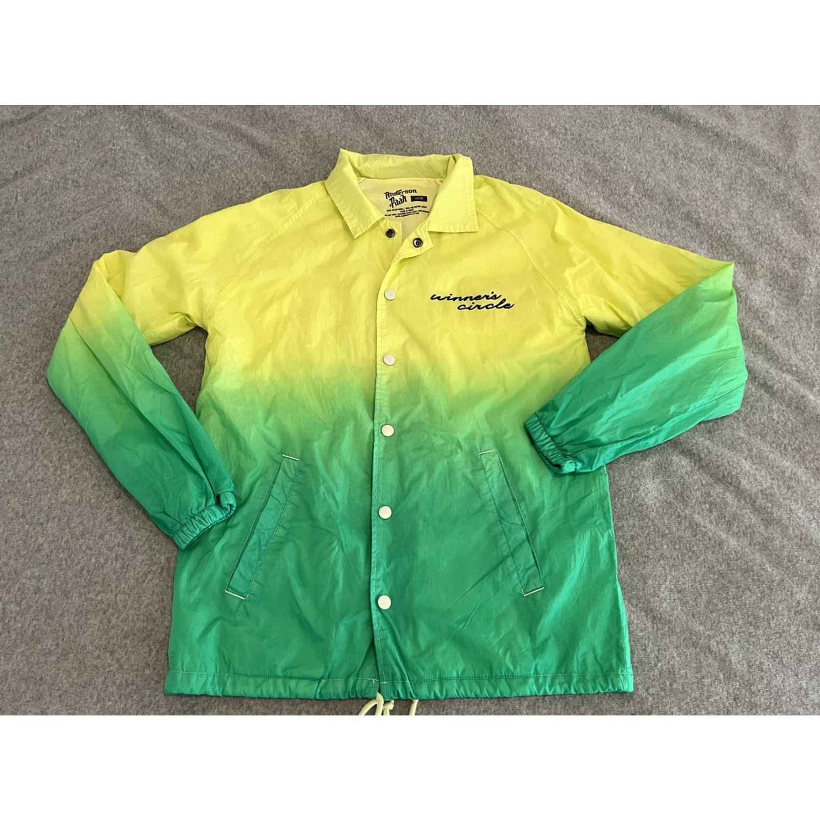 Vintage Anderson .Paak Nylon Green Jacket Mens S Nylon Ventura, CA Winners Circle Size Small Size US S / EU 44-46 / 1 - 2 Thumbnail