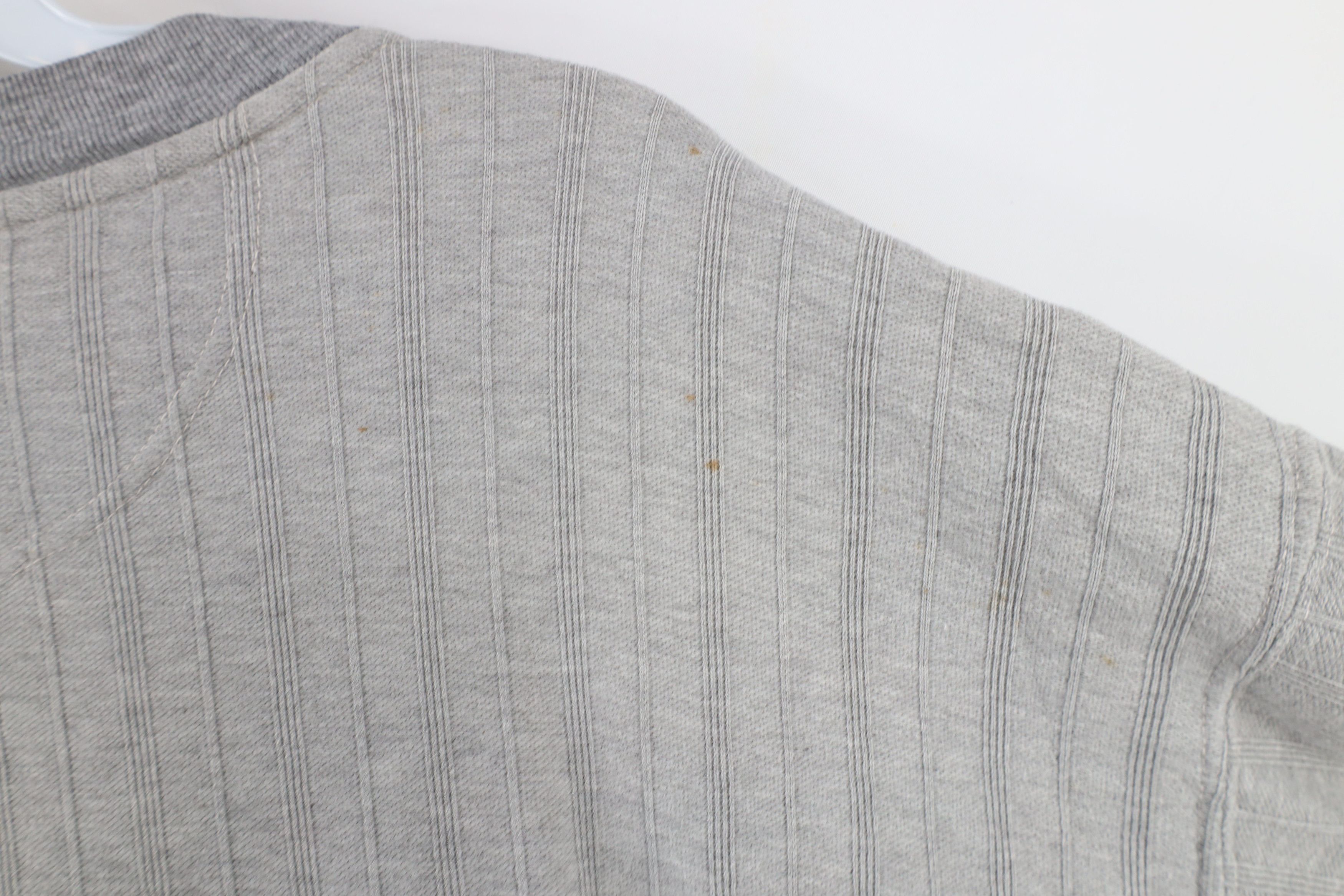 Vintage Vintage 90s Streetwear Ribbed Knit Henley T-Shirt Gray Size US XXL / EU 58 / 5 - 7 Thumbnail