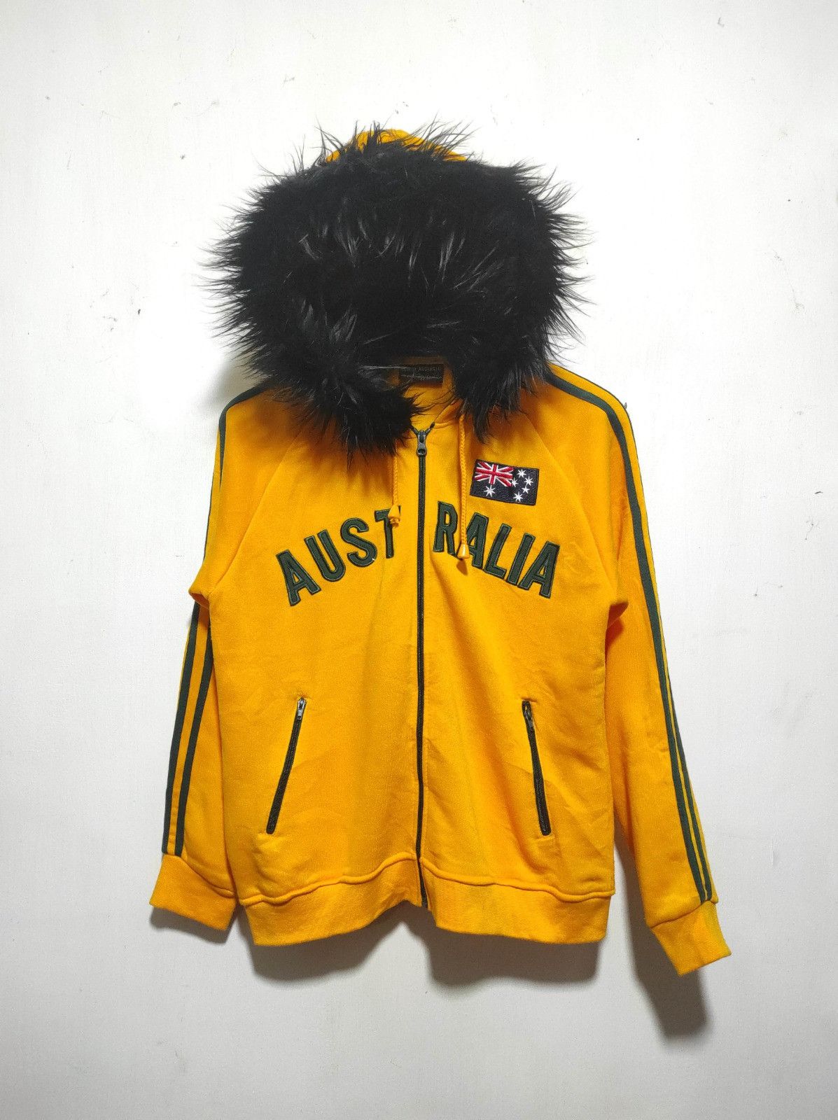 Japanese Brand Hoxley Australia yellow zip fur hoodie ifsix LGB style Size US S / EU 44-46 / 1 - 2 Thumbnail