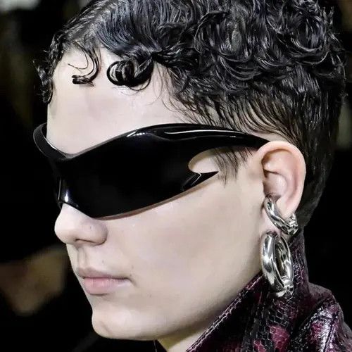 Jewelry Goggle One Piece Sun Glasses Size ONE SIZE - 2 Thumbnail