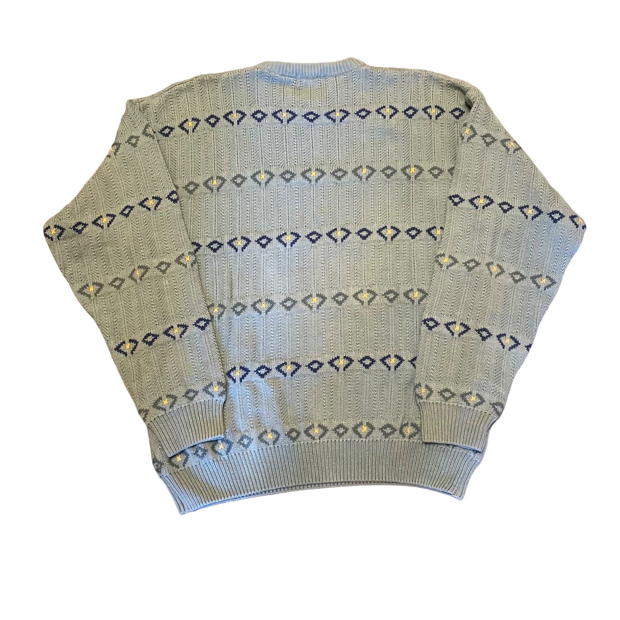 Vintage Vintage Claiborne Seafoam Green Novelty Grunge Grandpa Sweat Size L / US 10 / IT 46 - 4 Thumbnail