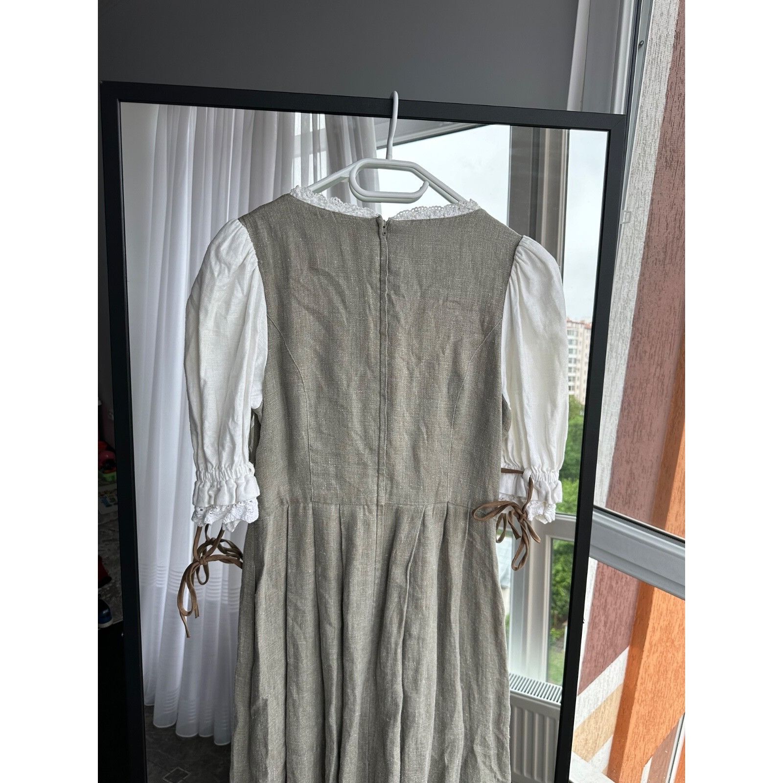 Vintage VTG Hammerschmid Bavarian Austria Style Linen Woman Folk Lon Size M / US 6-8 / IT 42-44 - 18 Thumbnail