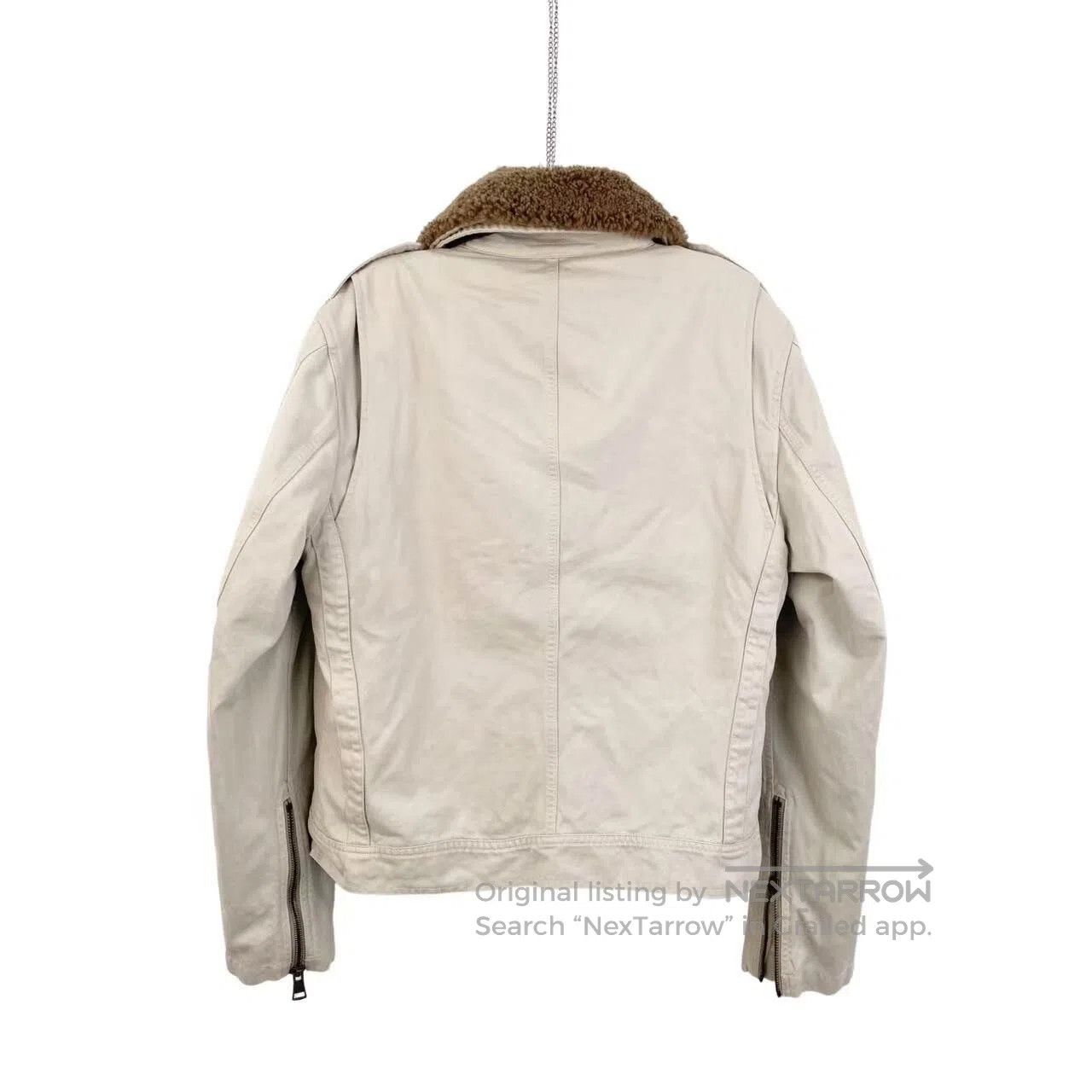 Other Burberry Beige jacket with cotton fur collar| Size L / US 10 / IT 46 - 2 Thumbnail