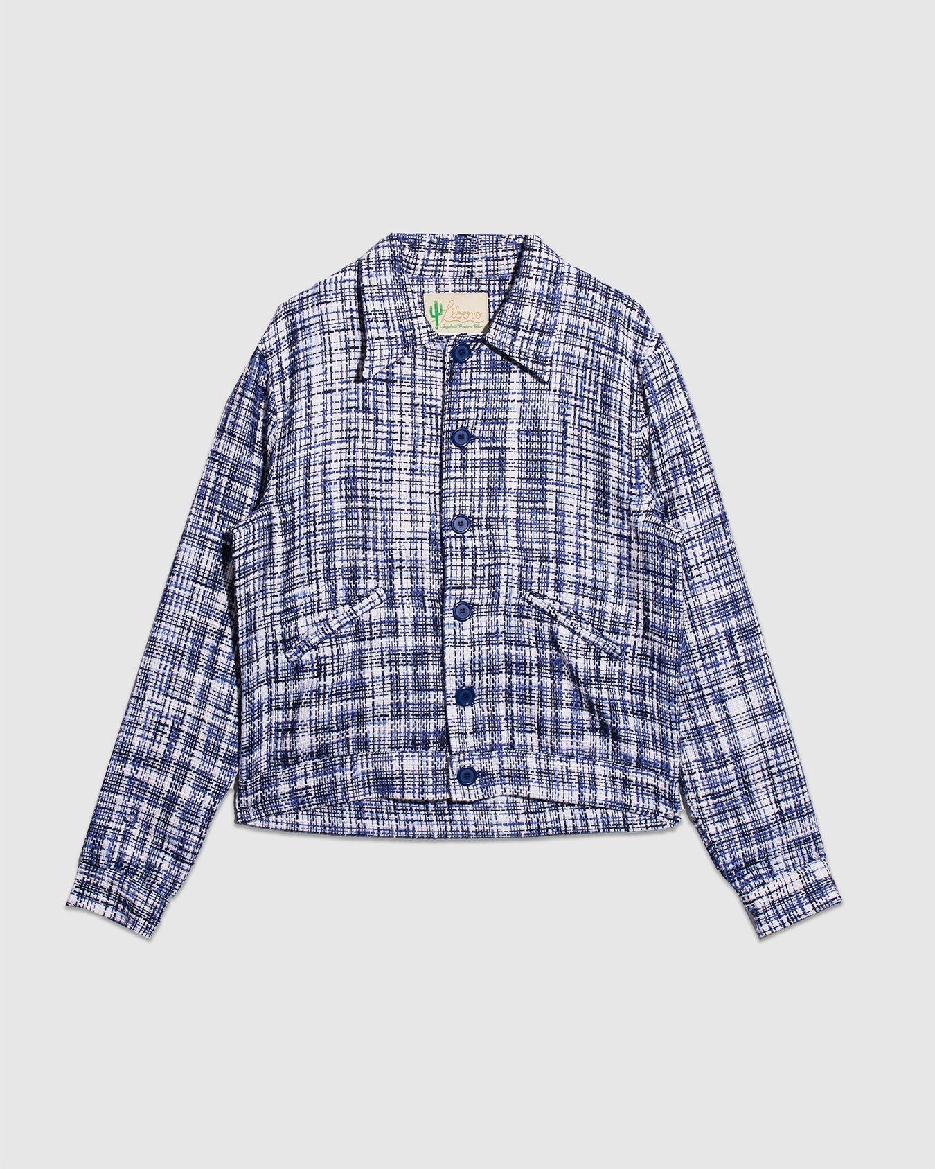 Libero 💚 Libero Azzurro Tweed Blouson Large NEW Size US L / EU 52-54 / 3 - 1 Thumbnail