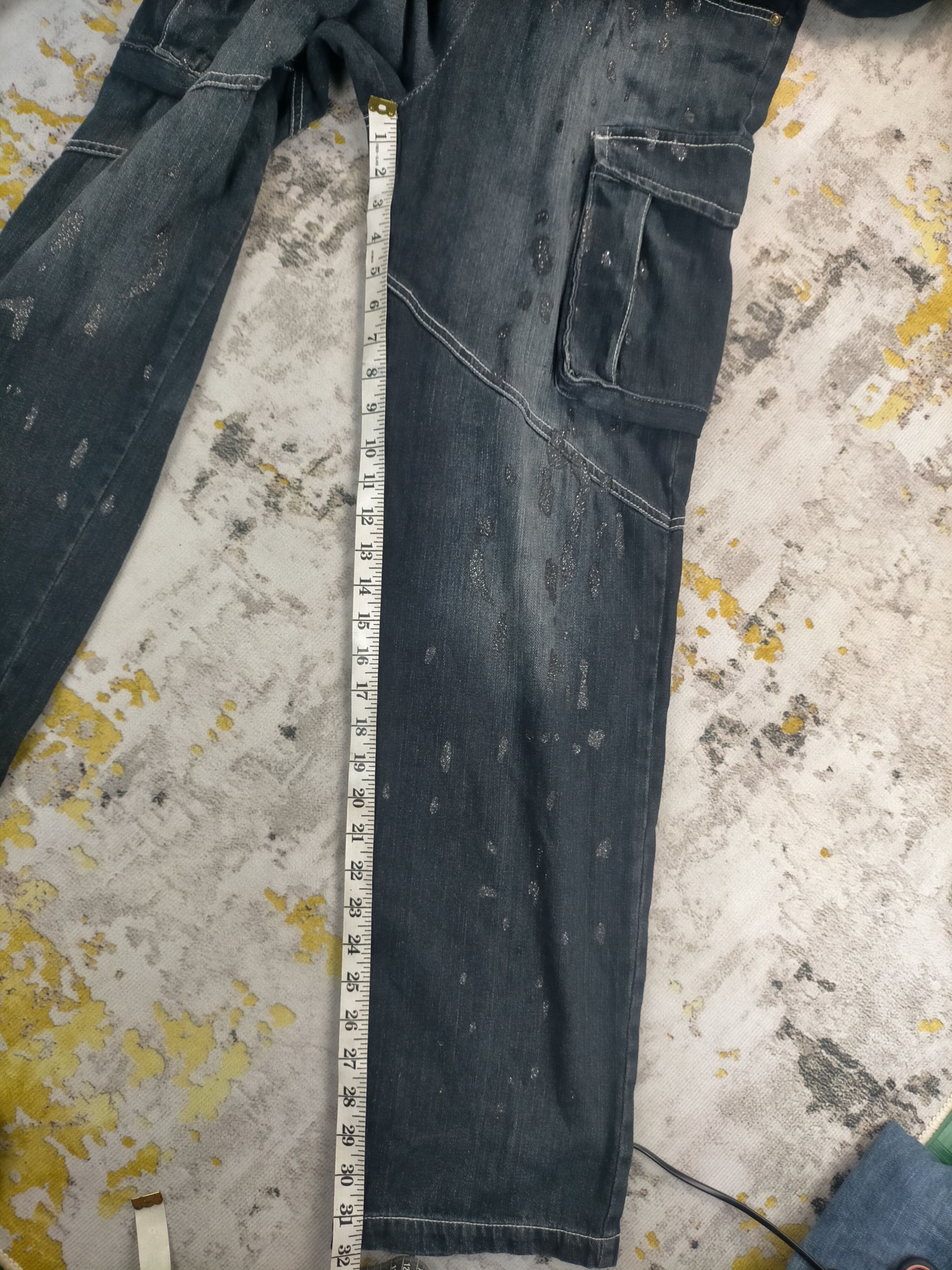 LOWBOX LOWBOX Tactical Multipocket Punk Style Overall Jeans Size US 34 / EU 50 - 9 Thumbnail